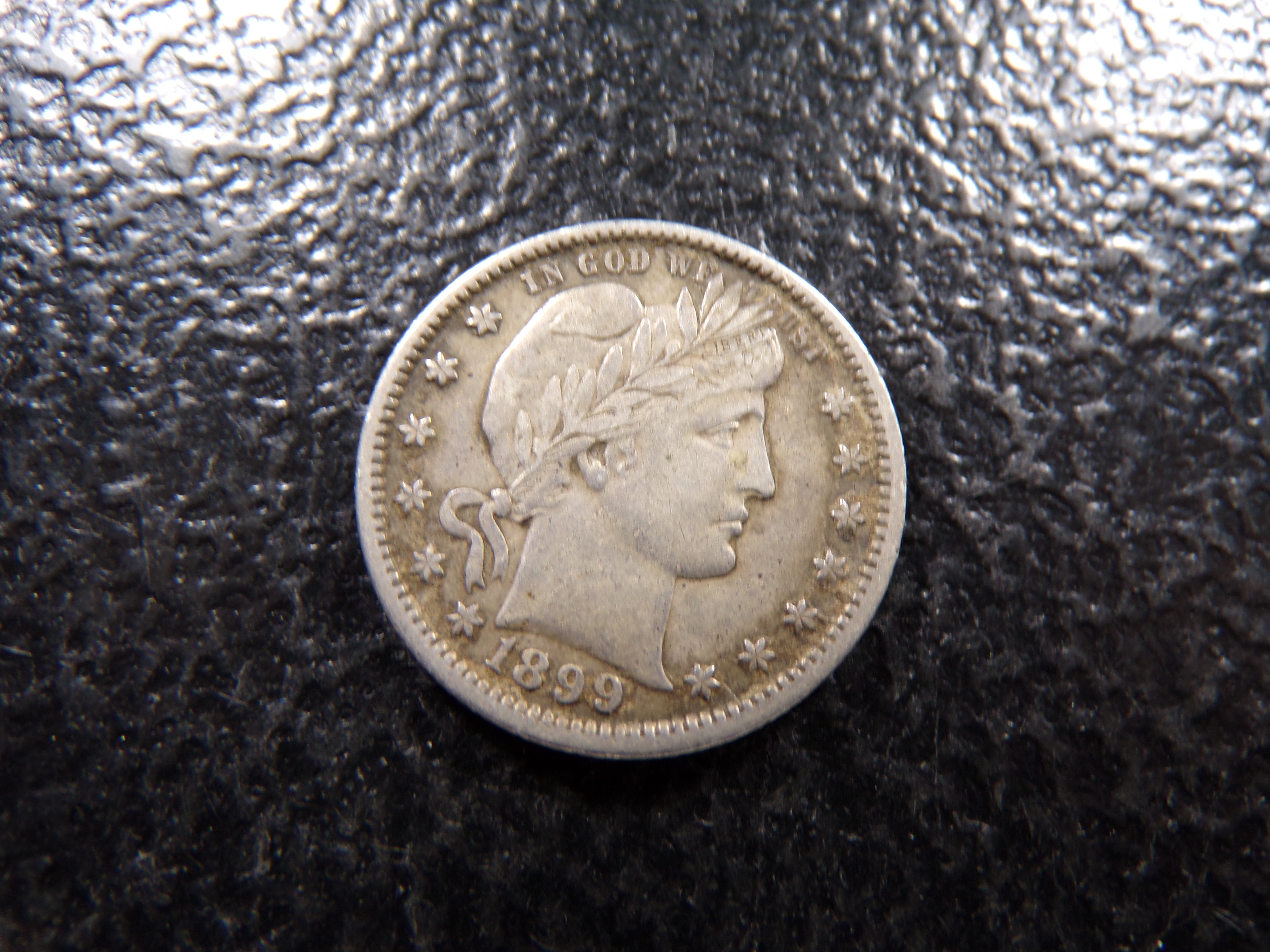 1899 RARE DATE BARBER SILVER QUARTER