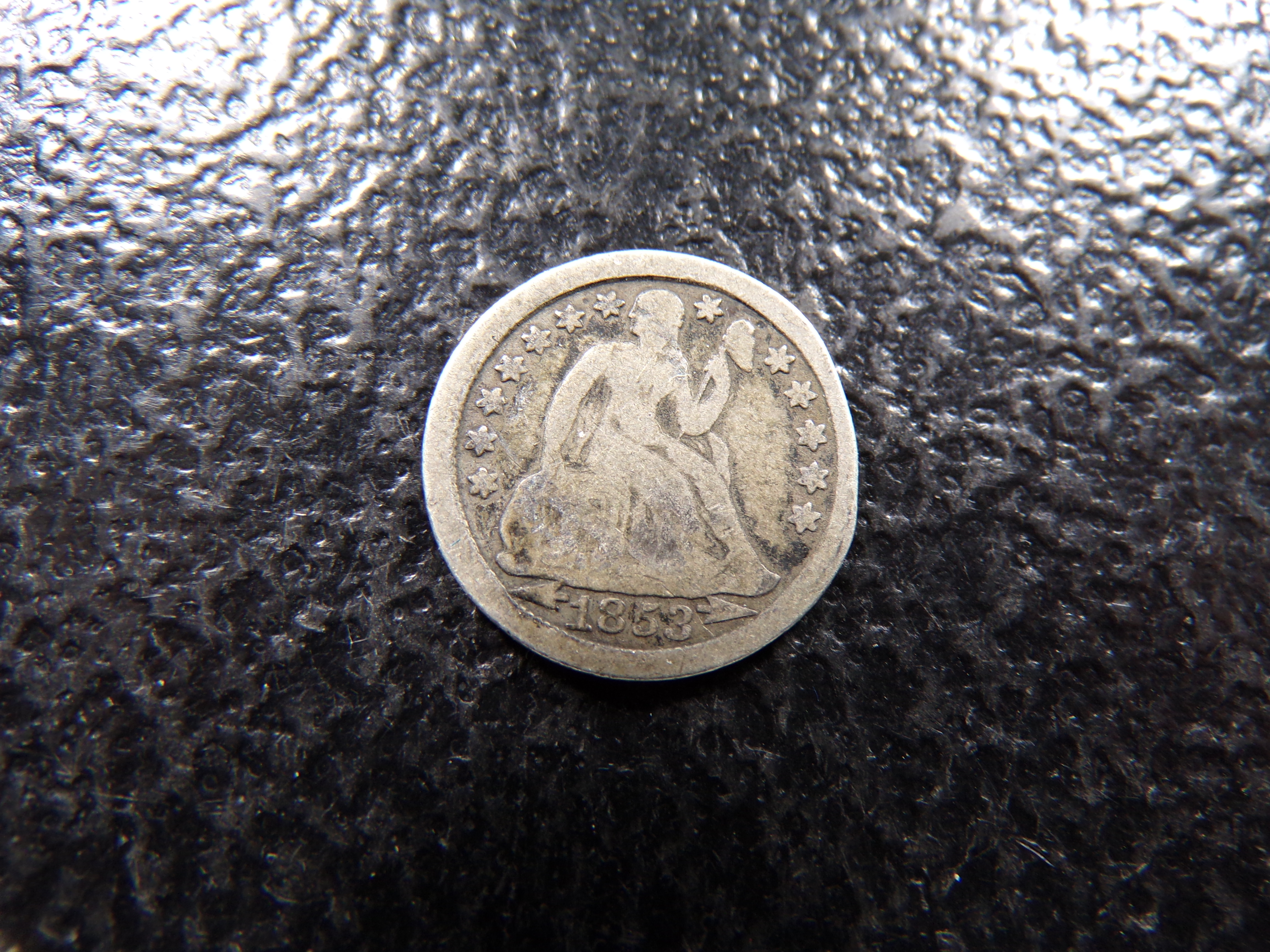 1853 SEATED LIBERTY SILVER DIME