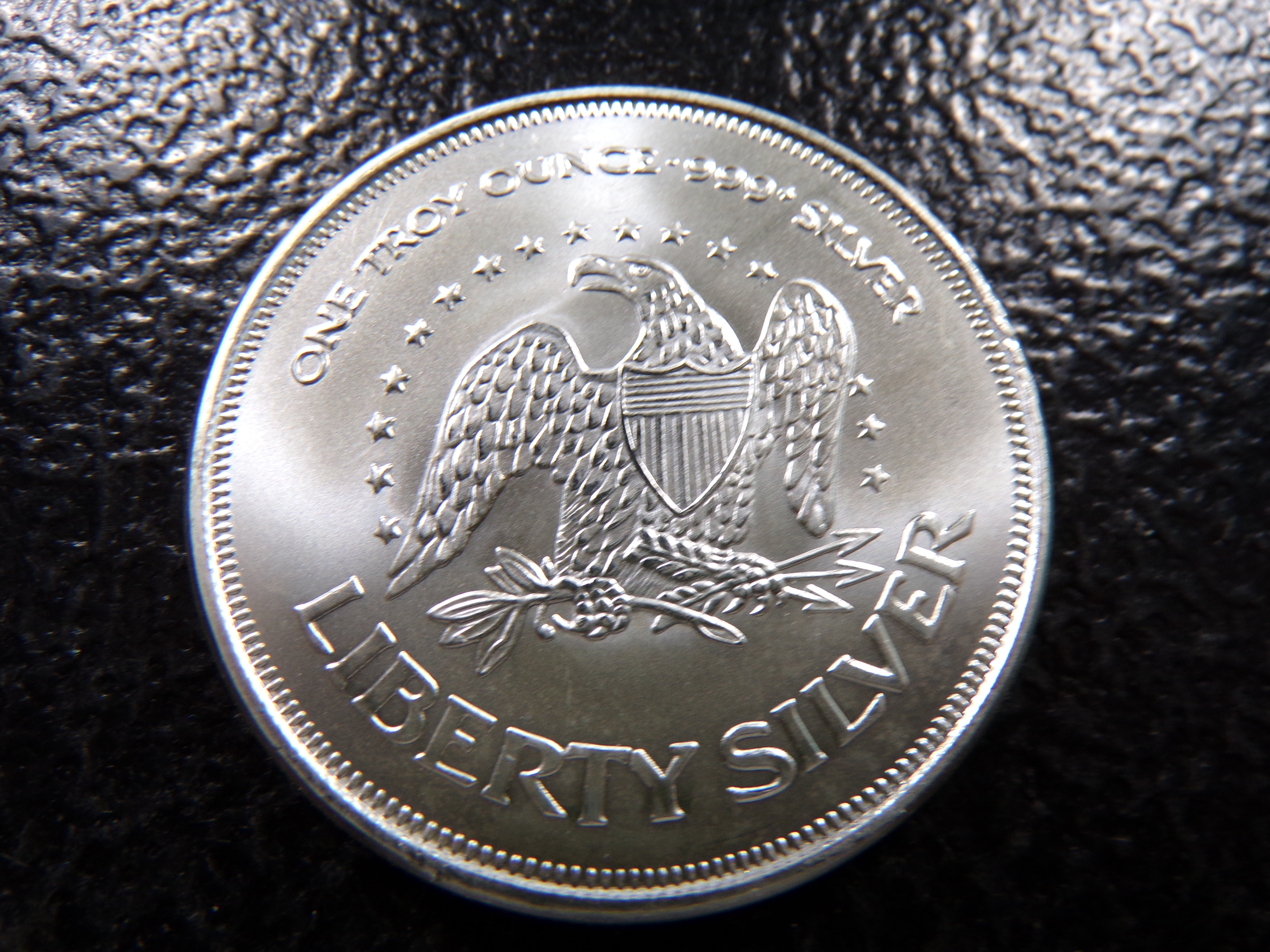 LIBERTY BELL 1 OUNCE 999+ PURE SILVER