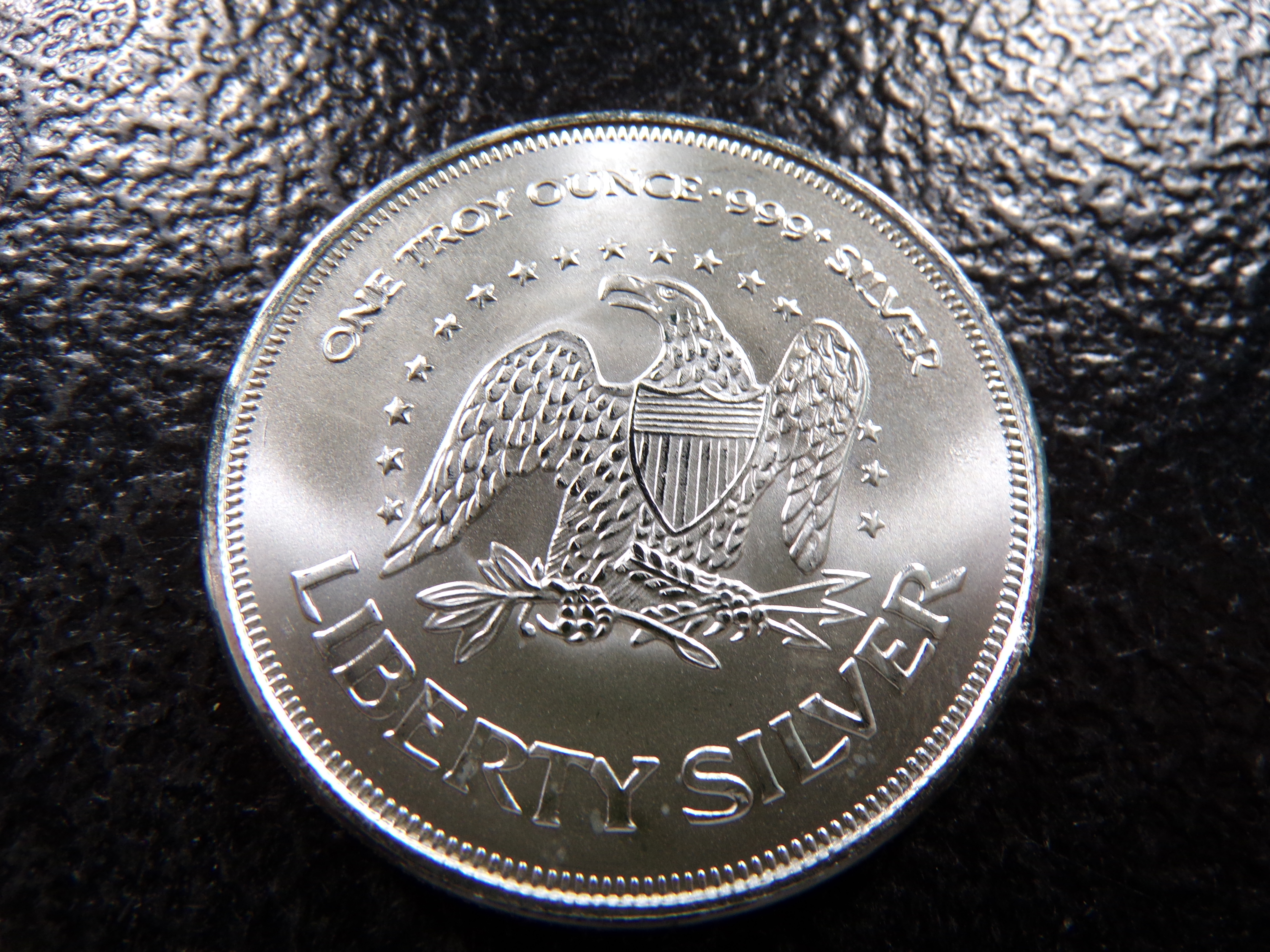 LIBERTY BELL 1 OUNCE 999+ PURE SILVER