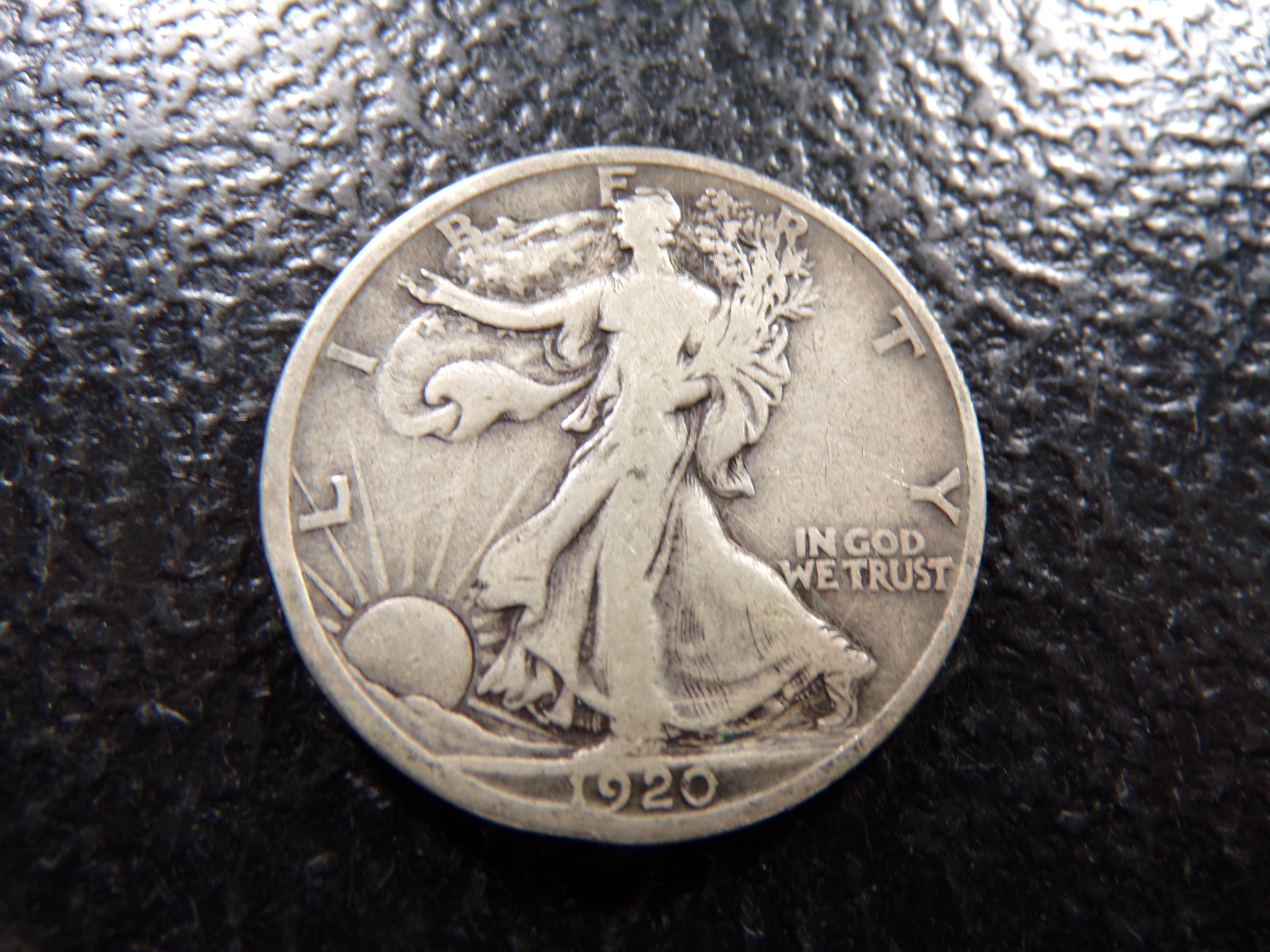 1920-D RARE DATE WALKING LIBERTY SILVER HALF DOLLAR