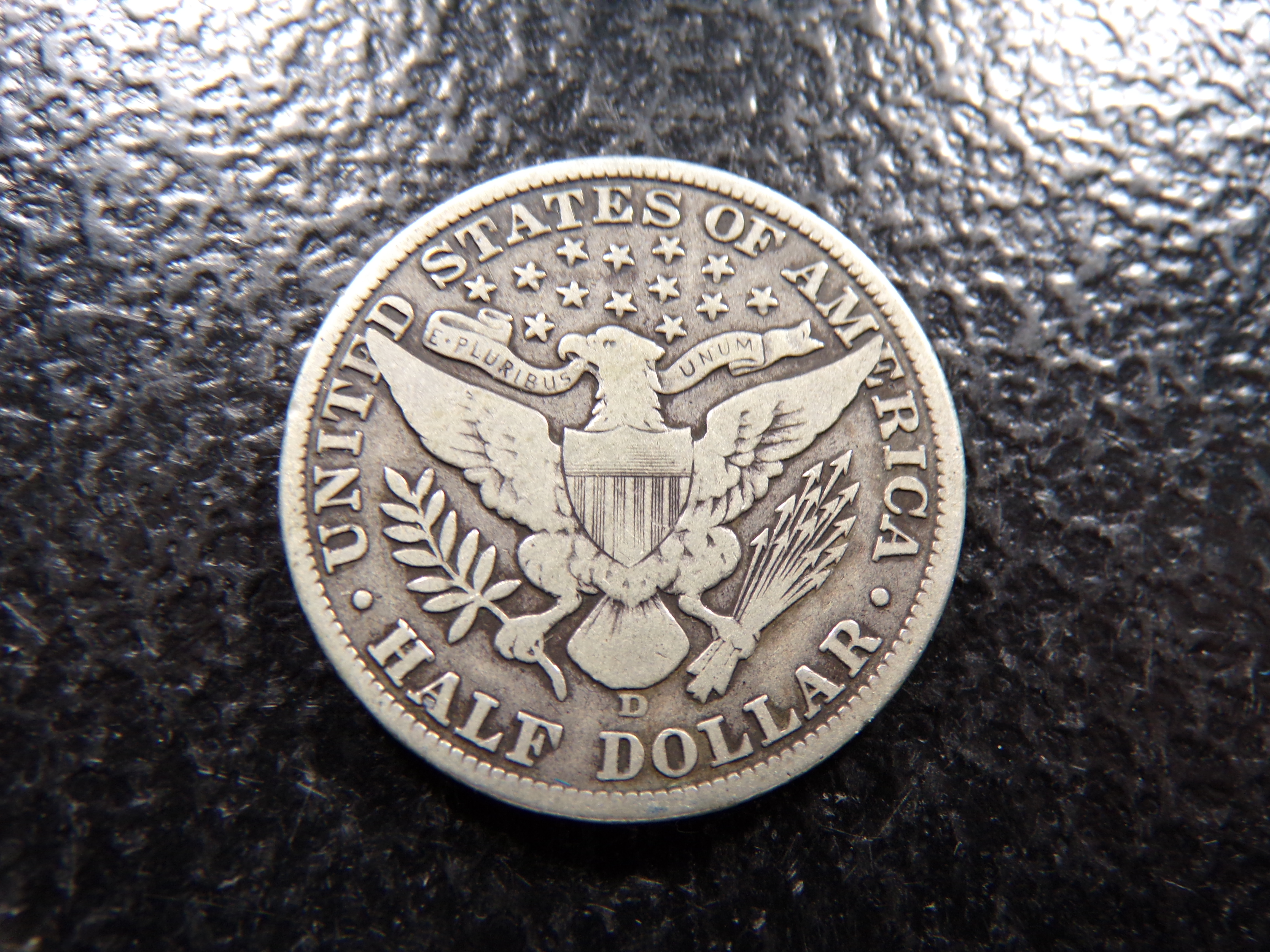 1913-D RARE DATE BARBER SILVER HALF DOLLAR