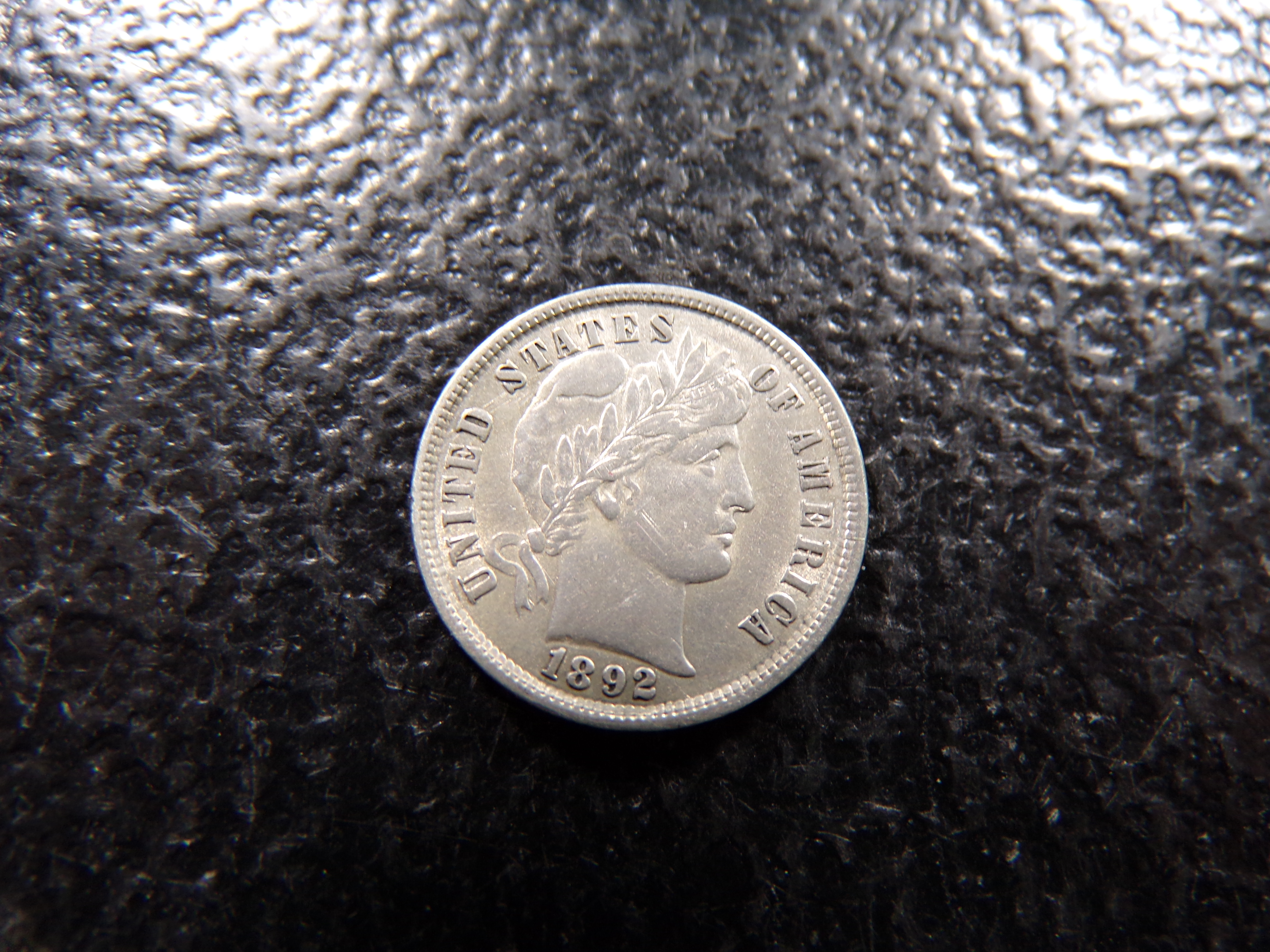 1892 HIGH GRADE BARBER SILVER DIME