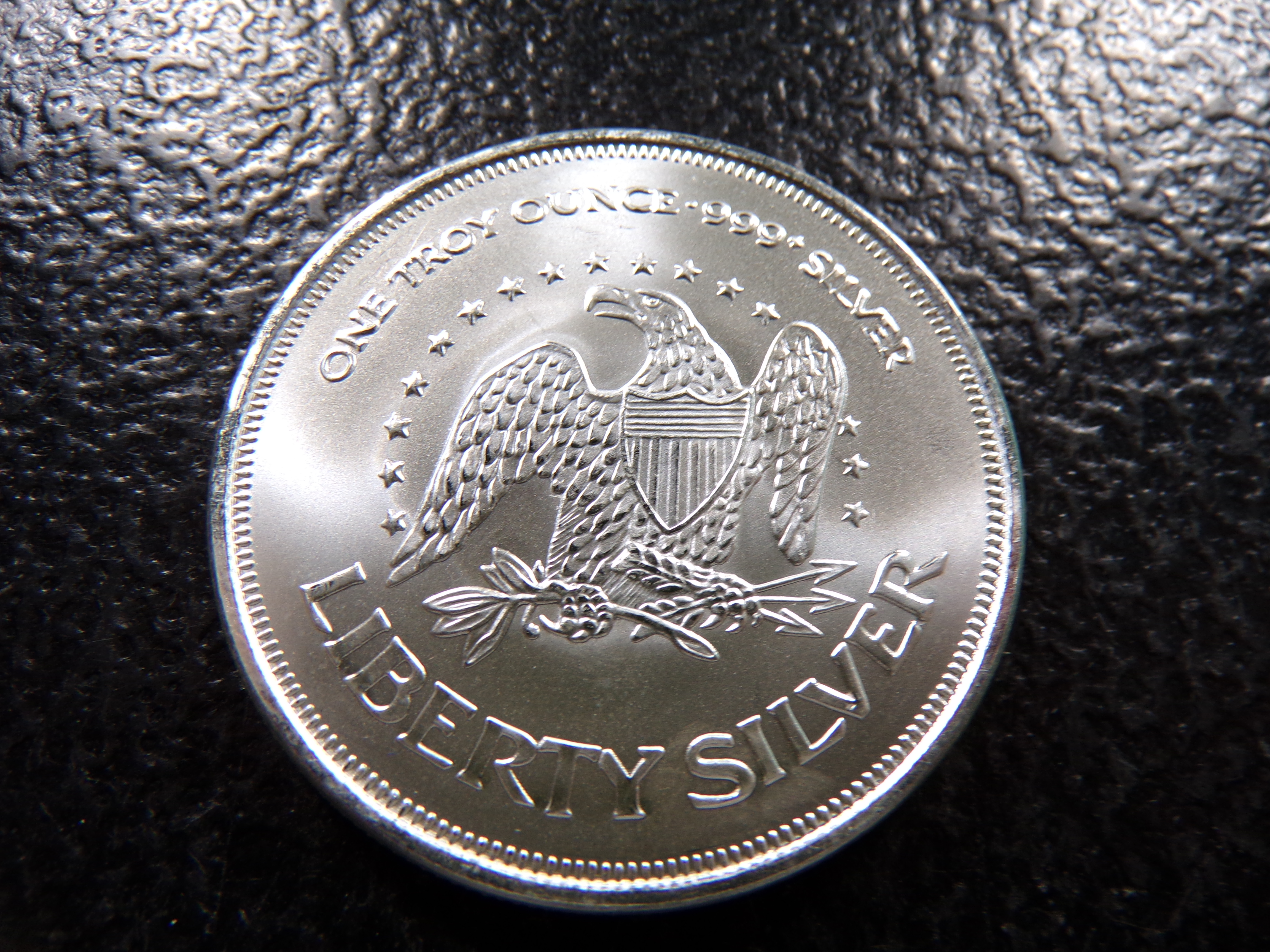 LIBERTY BELL 1 OUNCE 999+ PURE SILVER