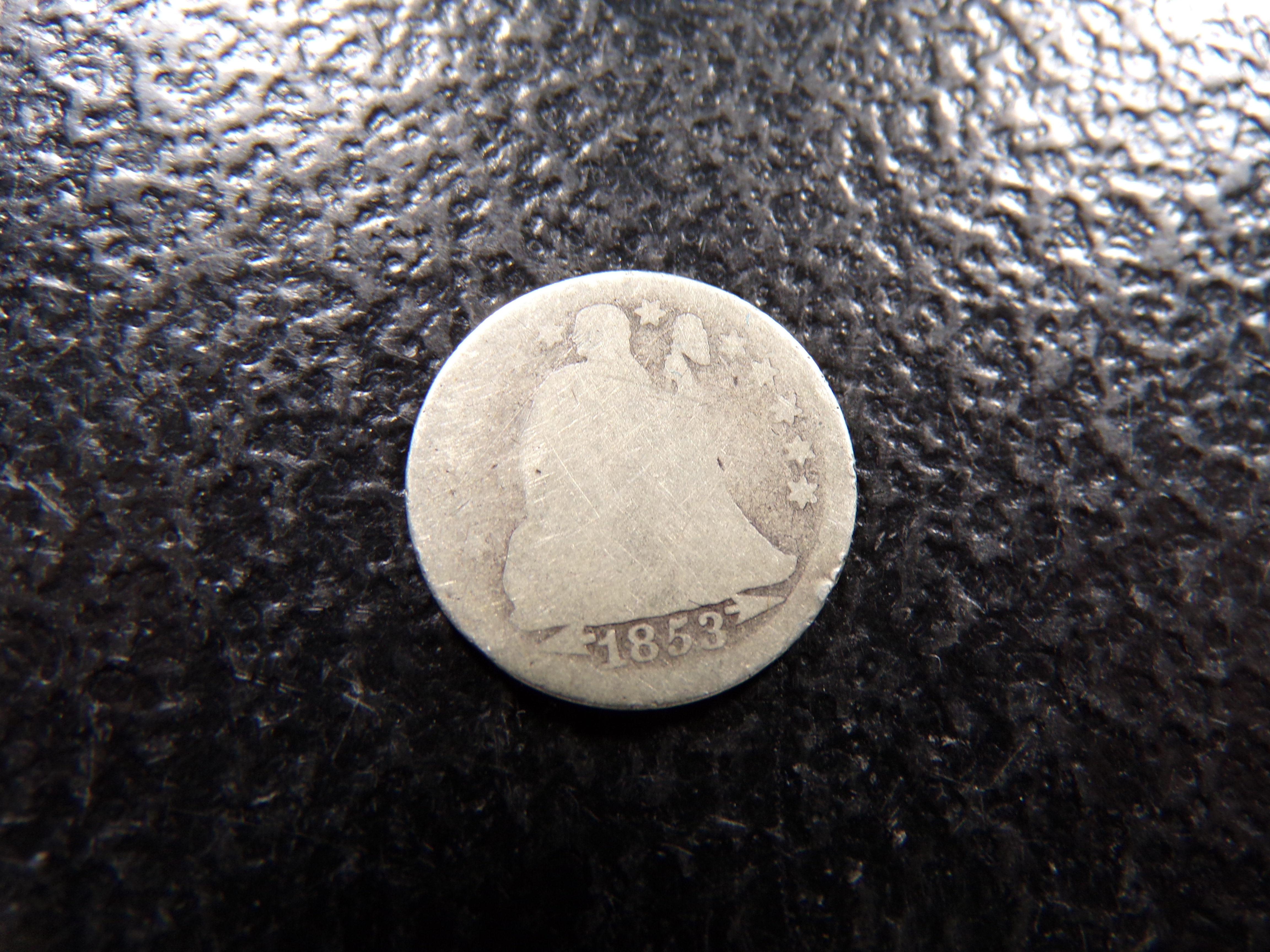 1853 SEATED LIBERTY SILVER DIME