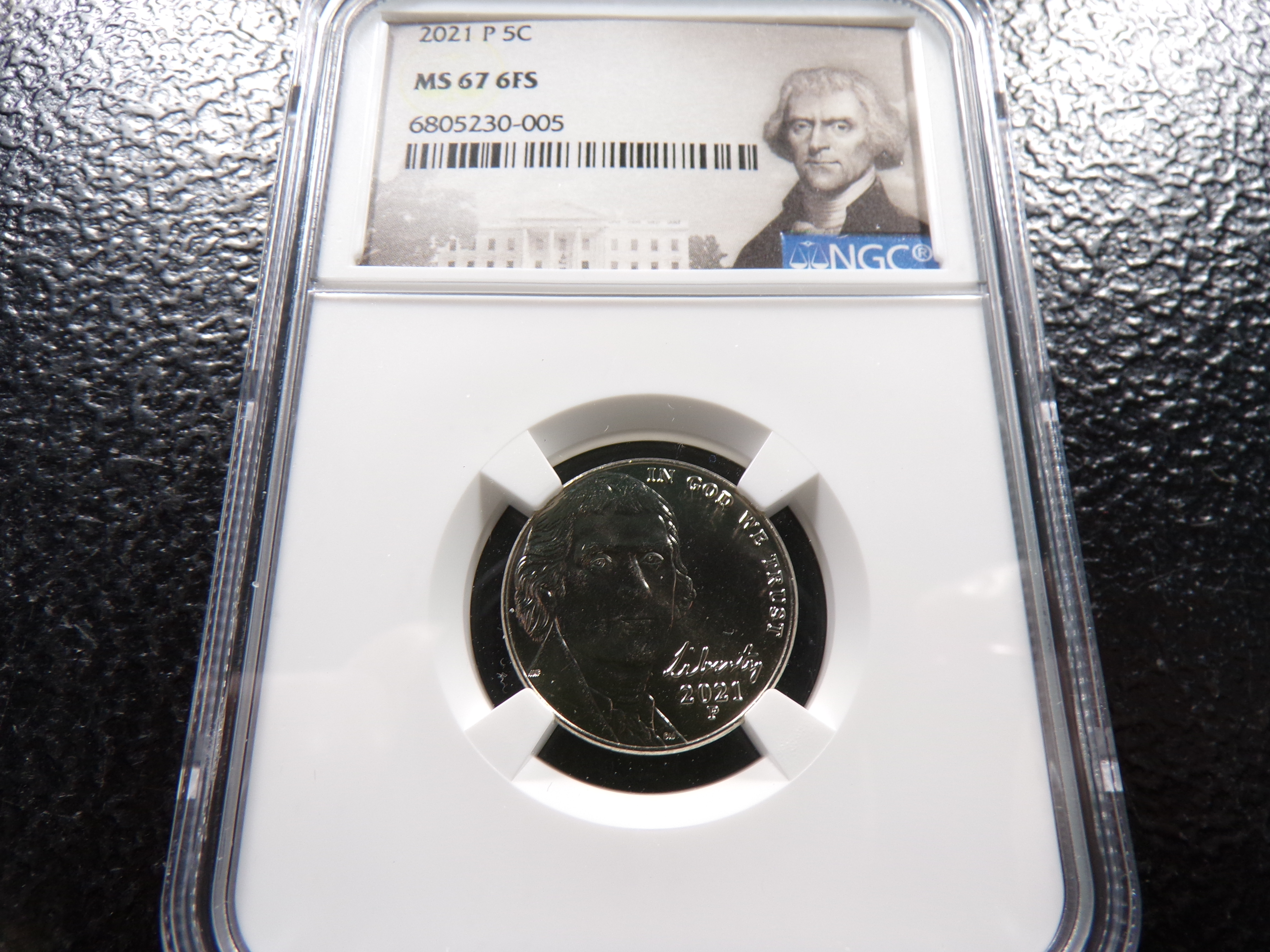 2021-P NGC MS67 6FS JEFFERSON NICKEL