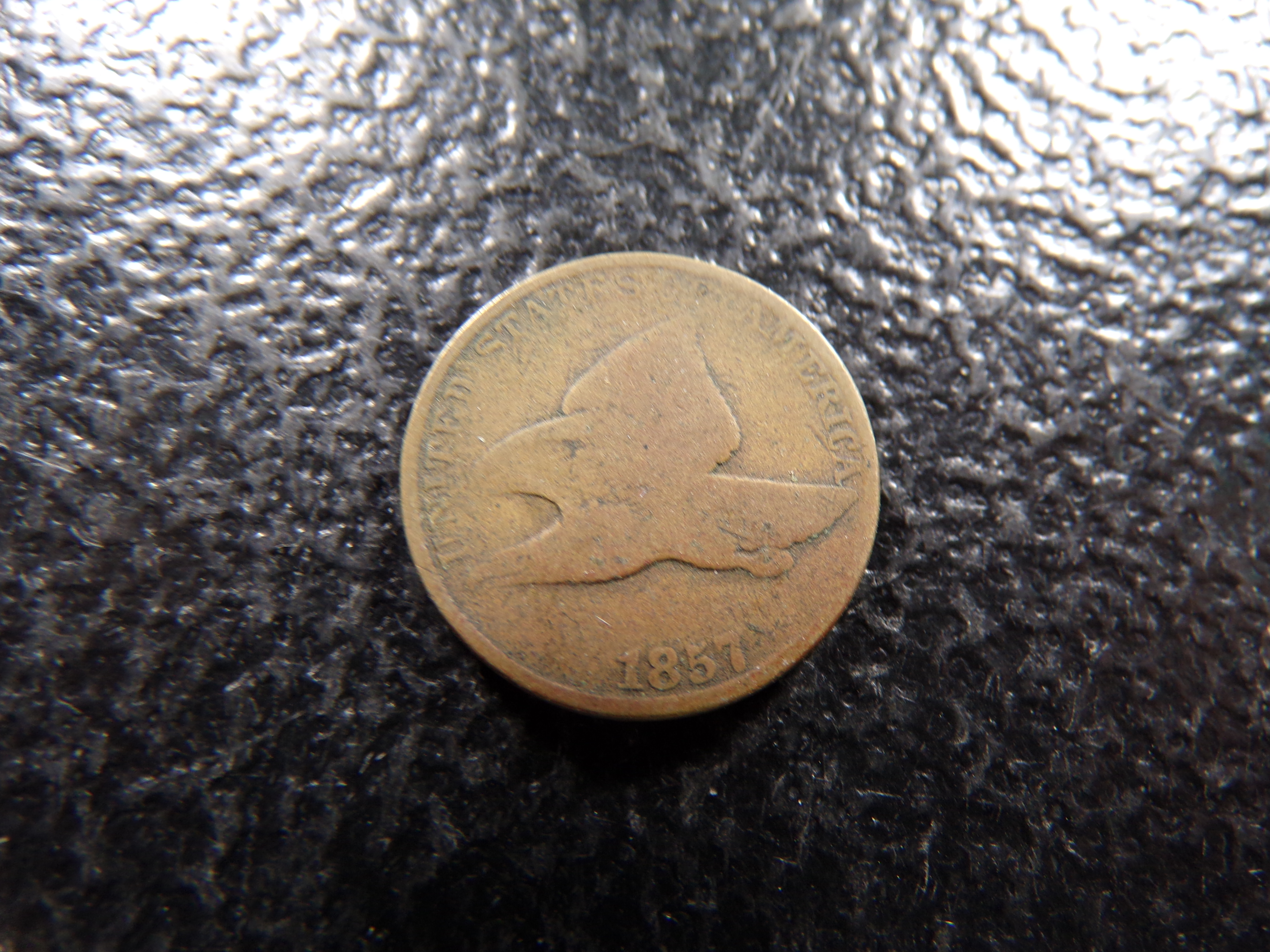 1857 FLYING EAGLE CENT