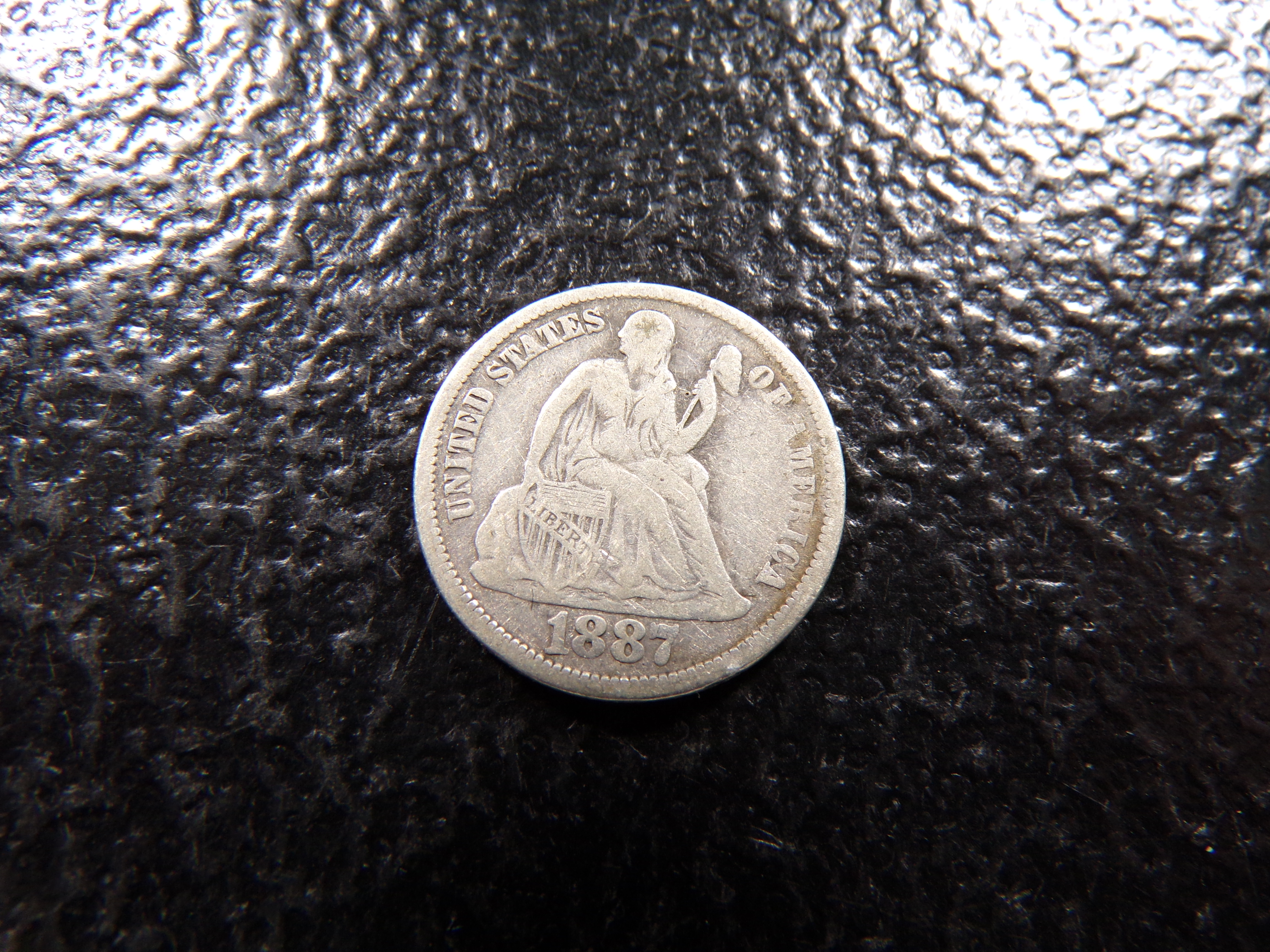 1887 SEATED LIBERTY SILVER DIME