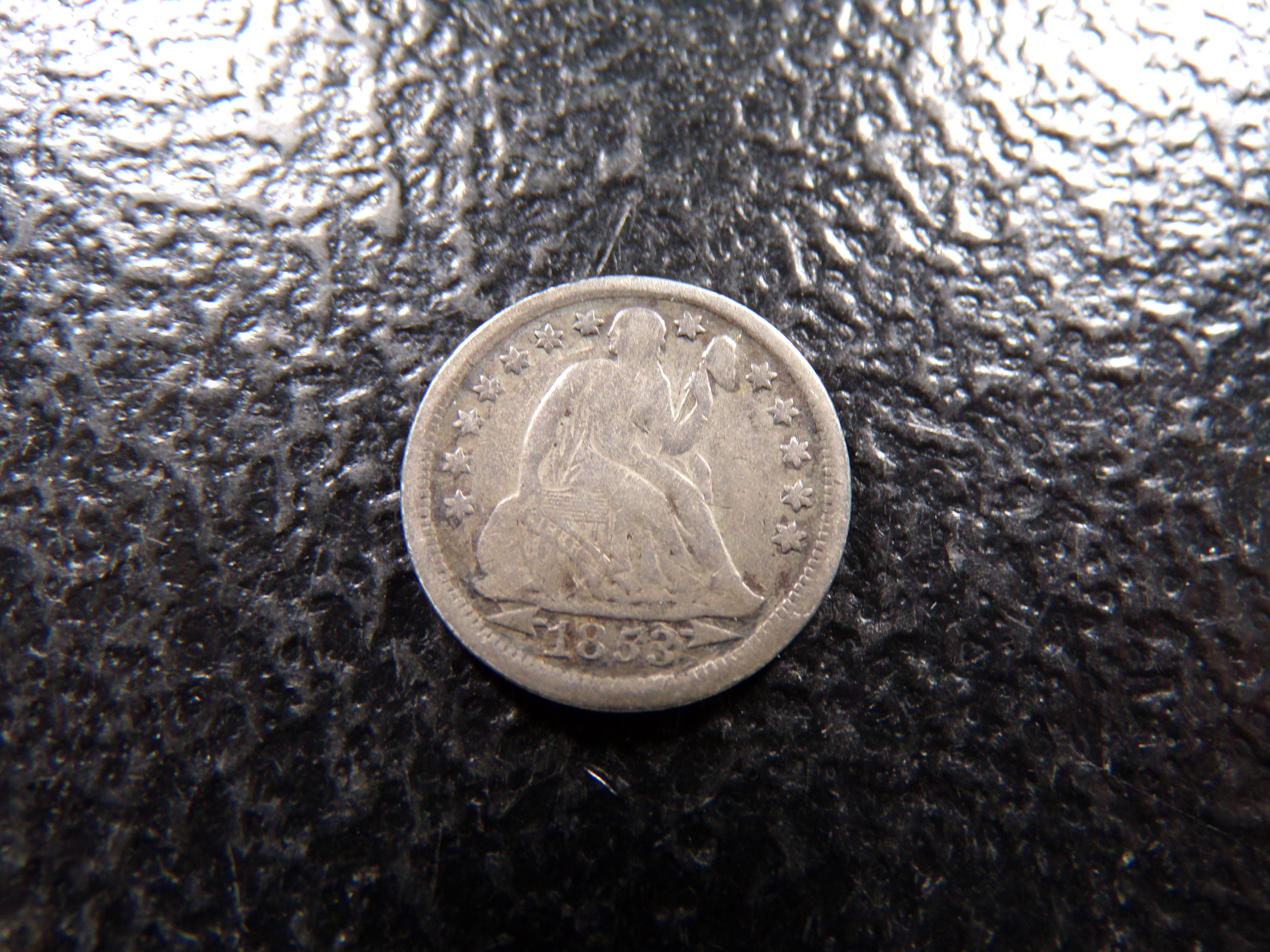 1853 SEATED LIBERTY SILVER DIME
