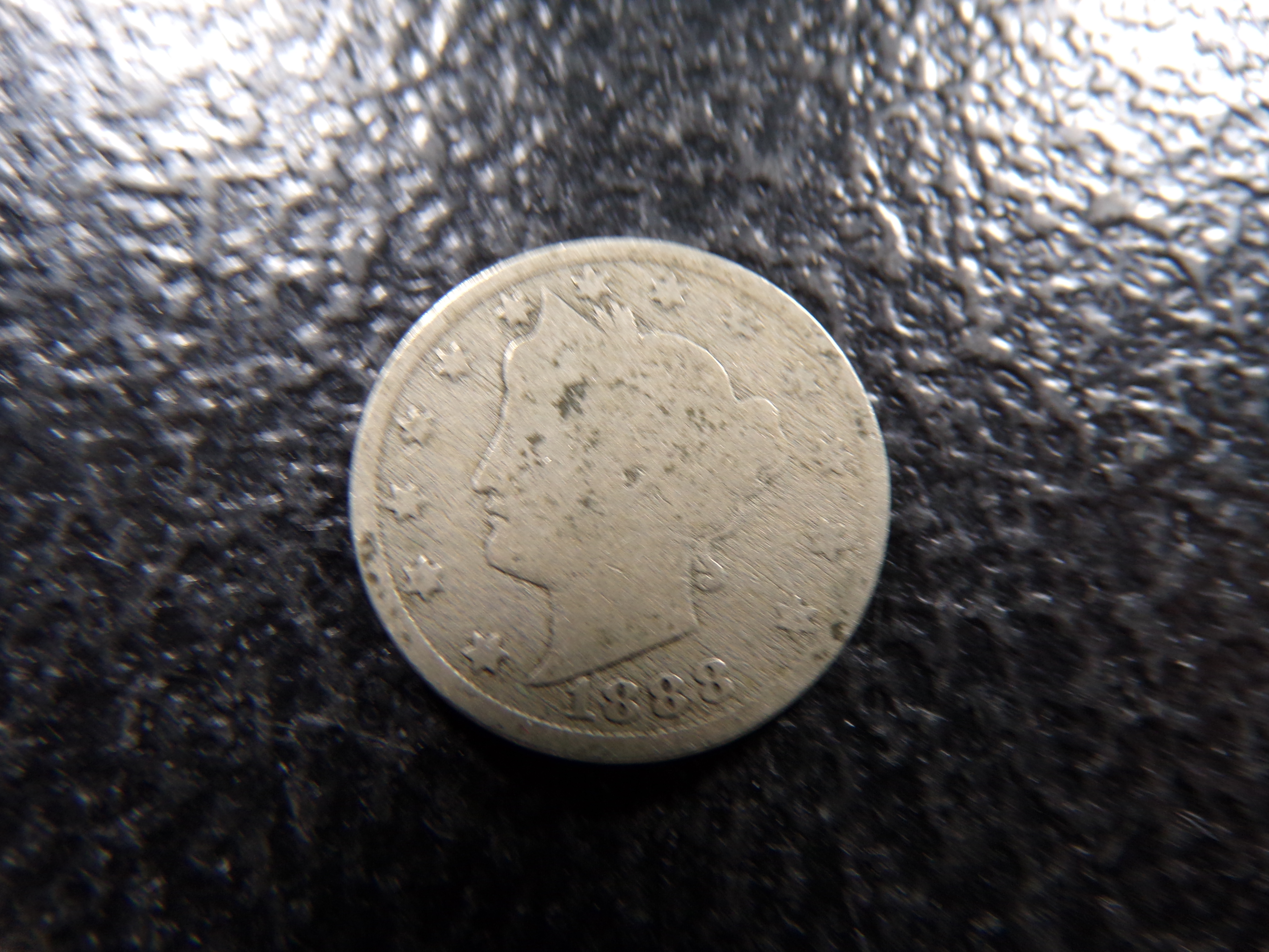 1888 LIBERTY HEAD V NICKEL