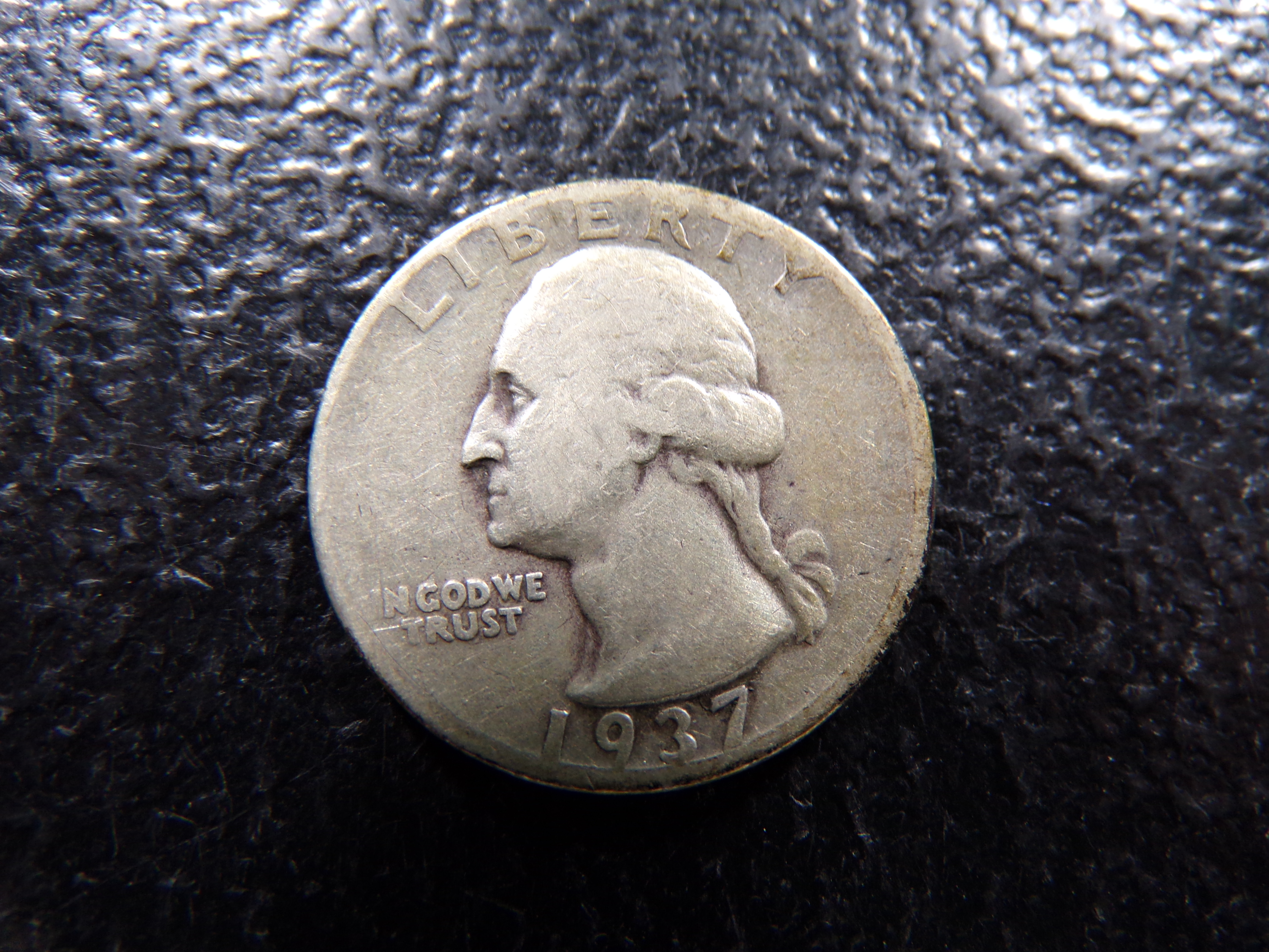 1937 WASHINGTON SILVER QUARTER