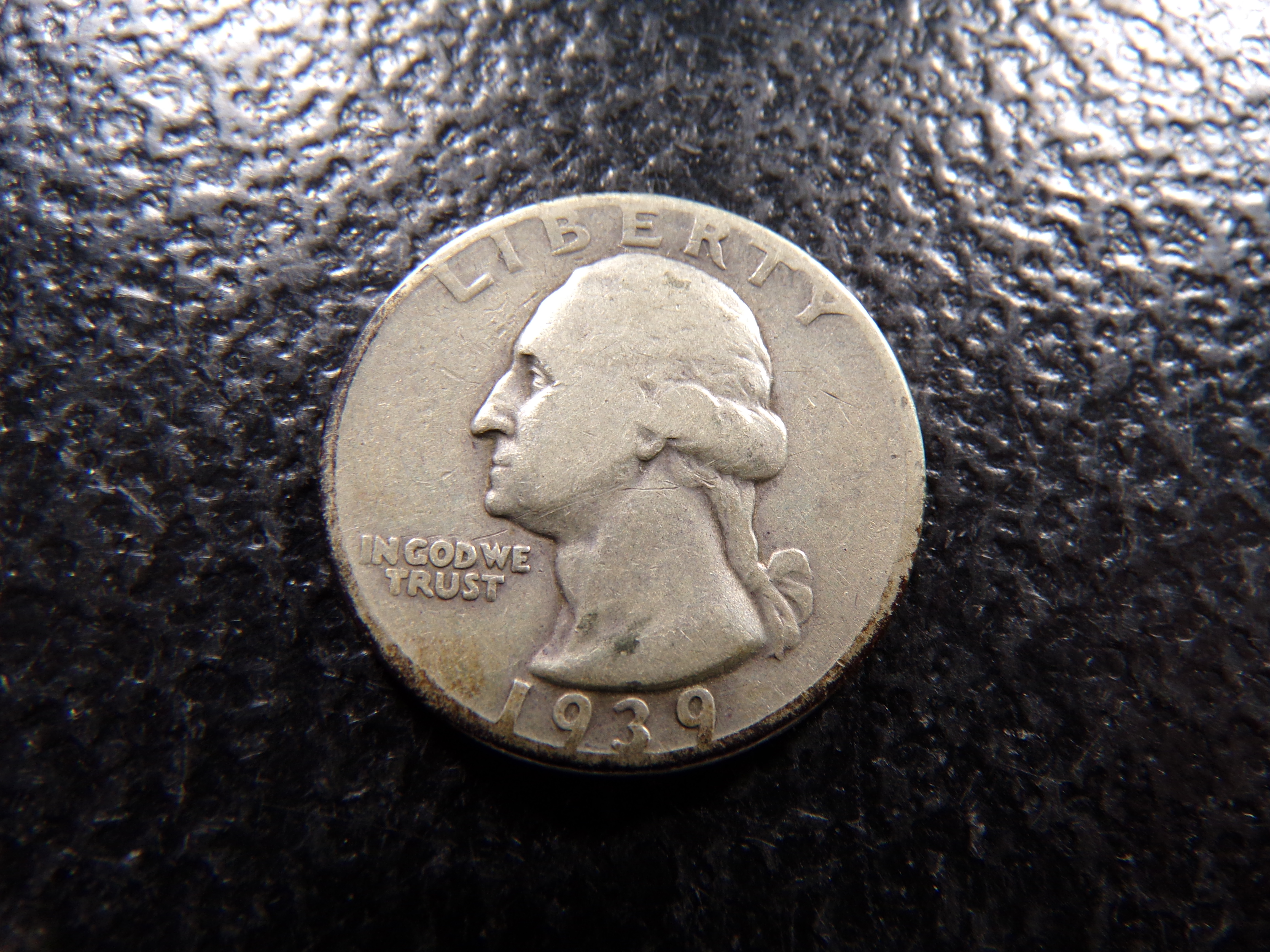 1939 WASHINGTON SILVER QUARTER