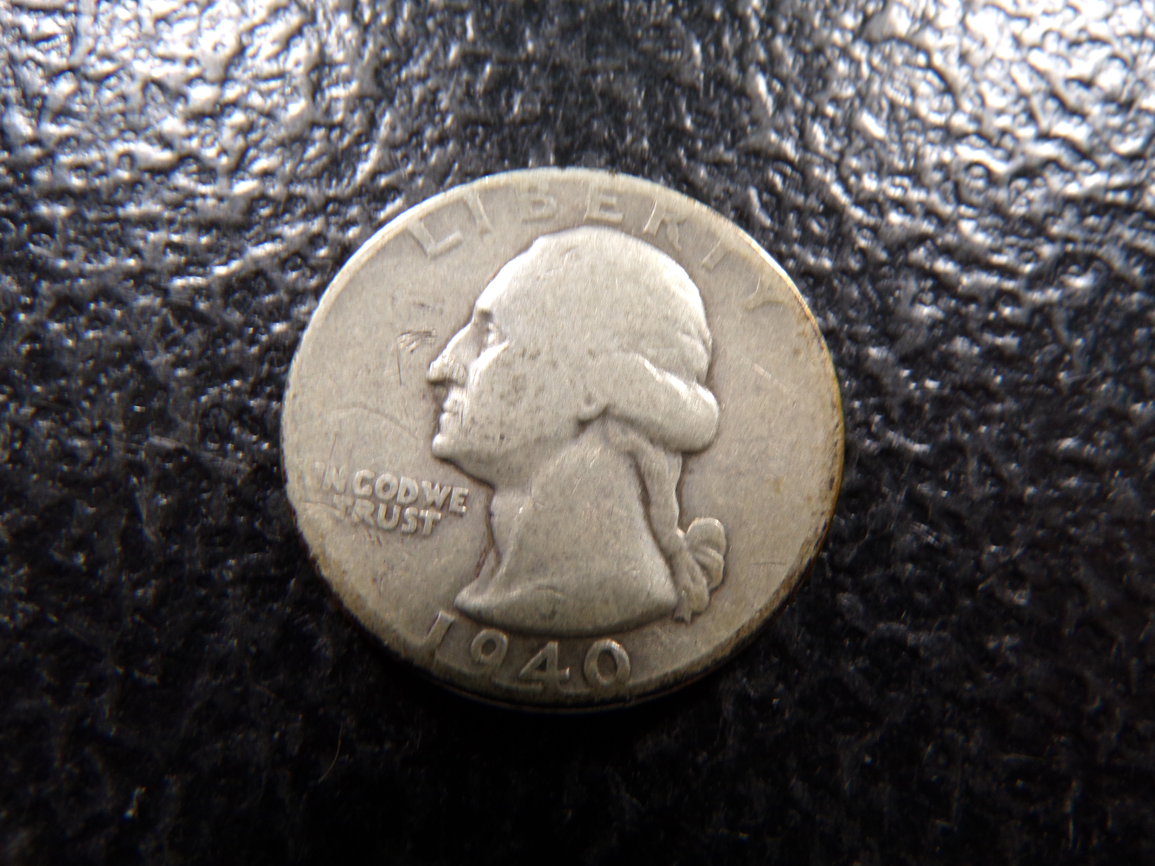 1940 WASHINGTON SILVER QUARTER
