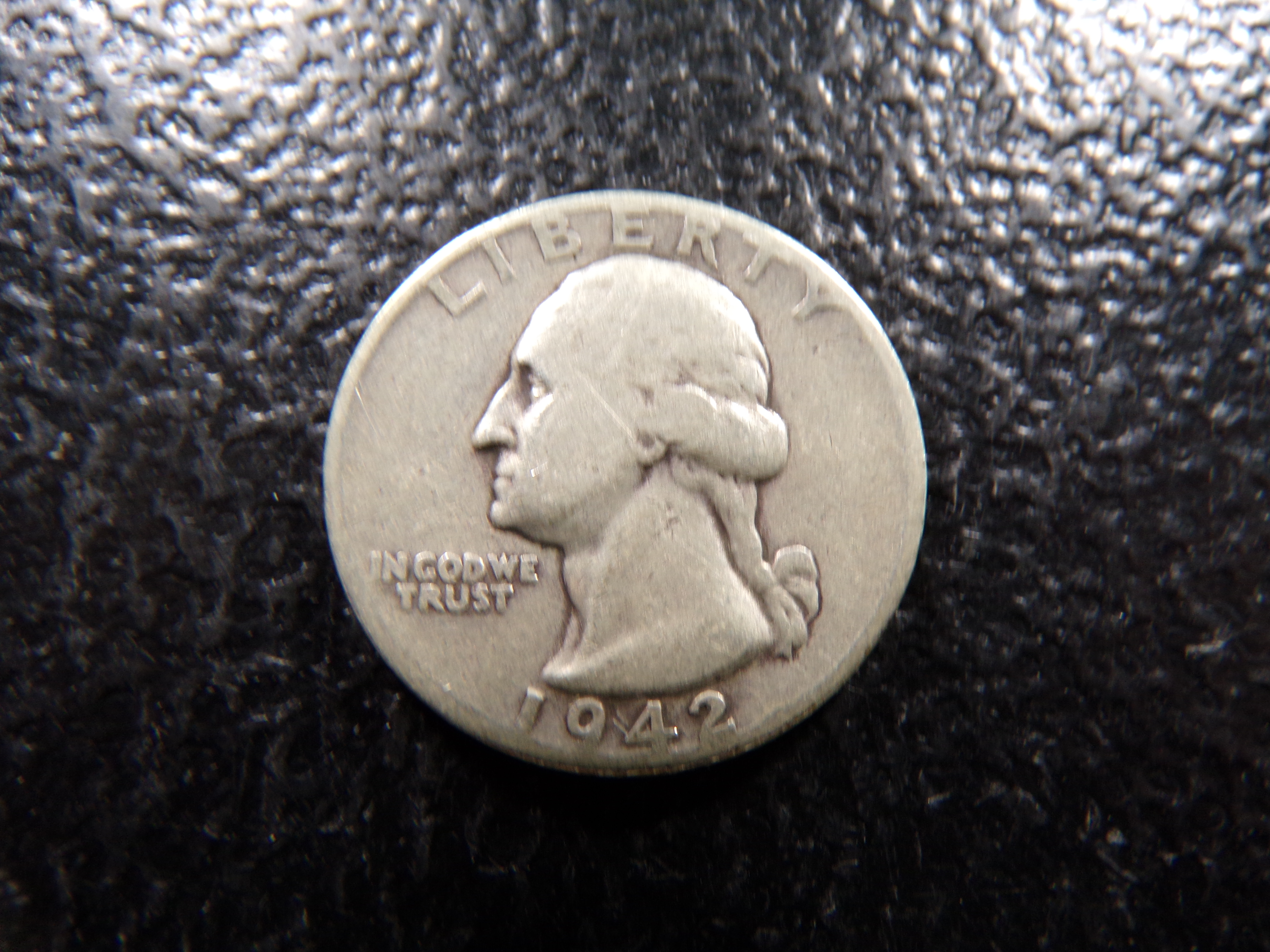 1942 WASHINGTON SILVER QUARTER
