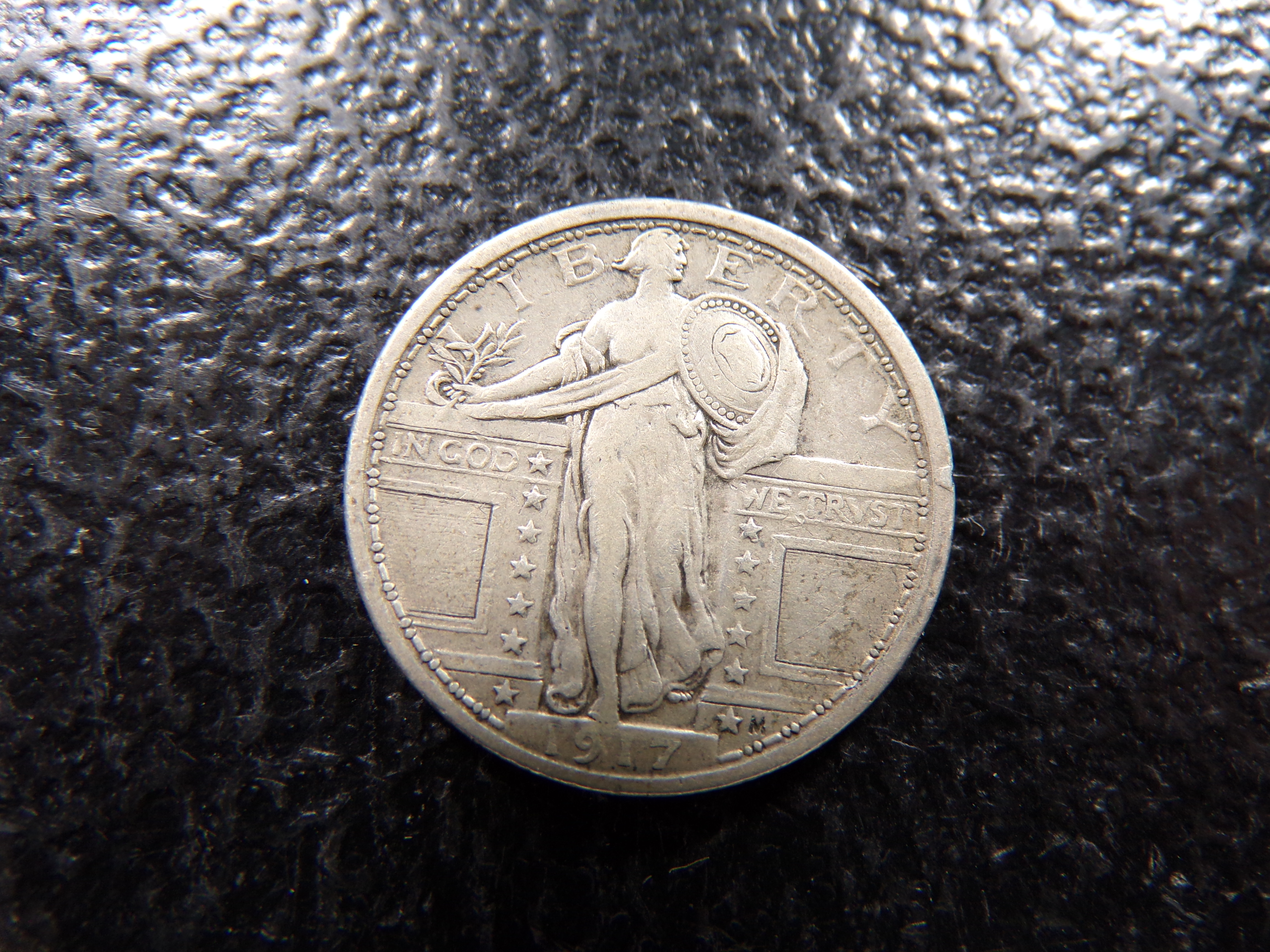 1917 T-1 KEY DATE STANDING LIBERTY SILVER QUARTER