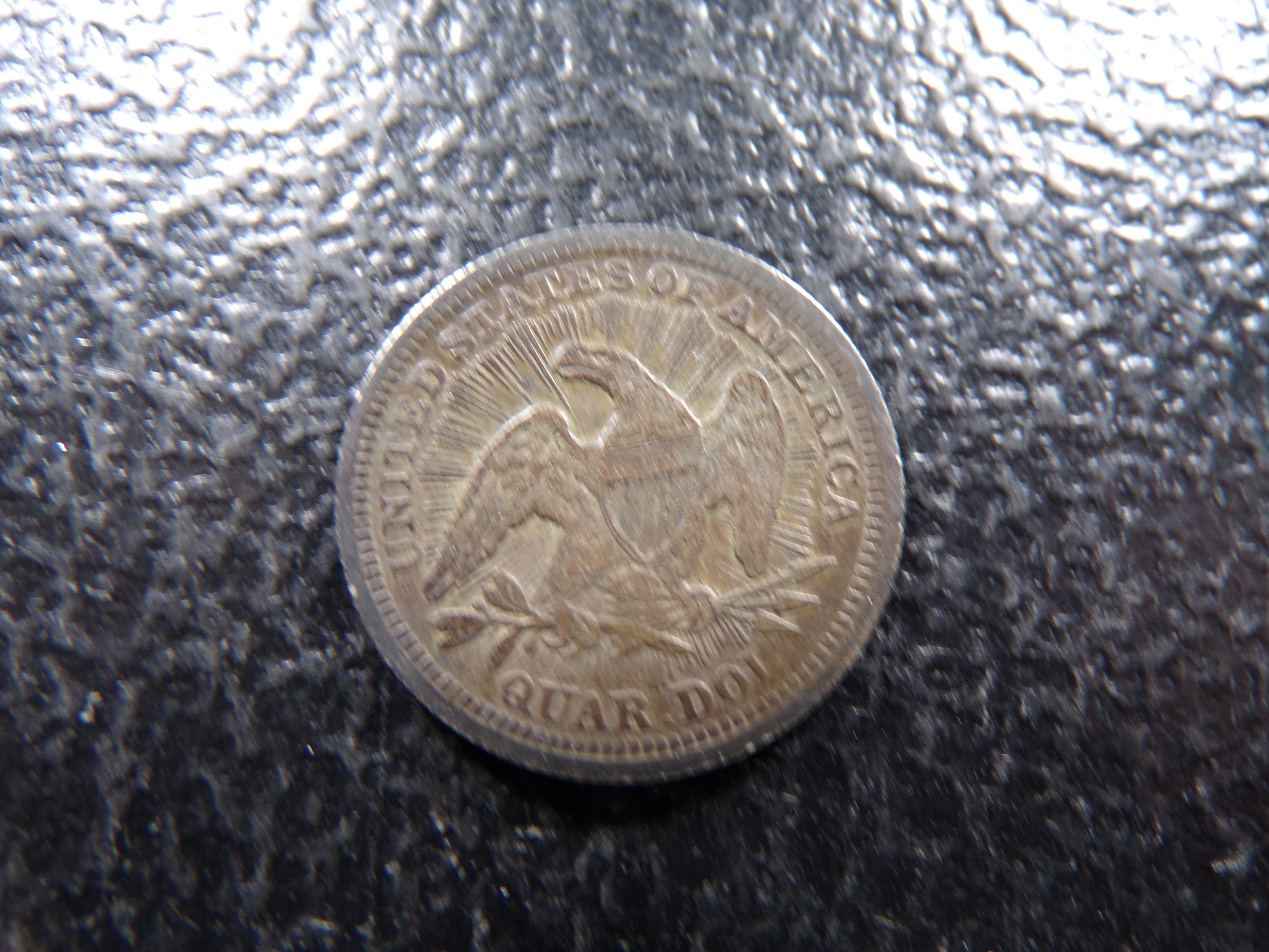 1853 RARE DATE SEATED LIBERTY SILVER QUARTER