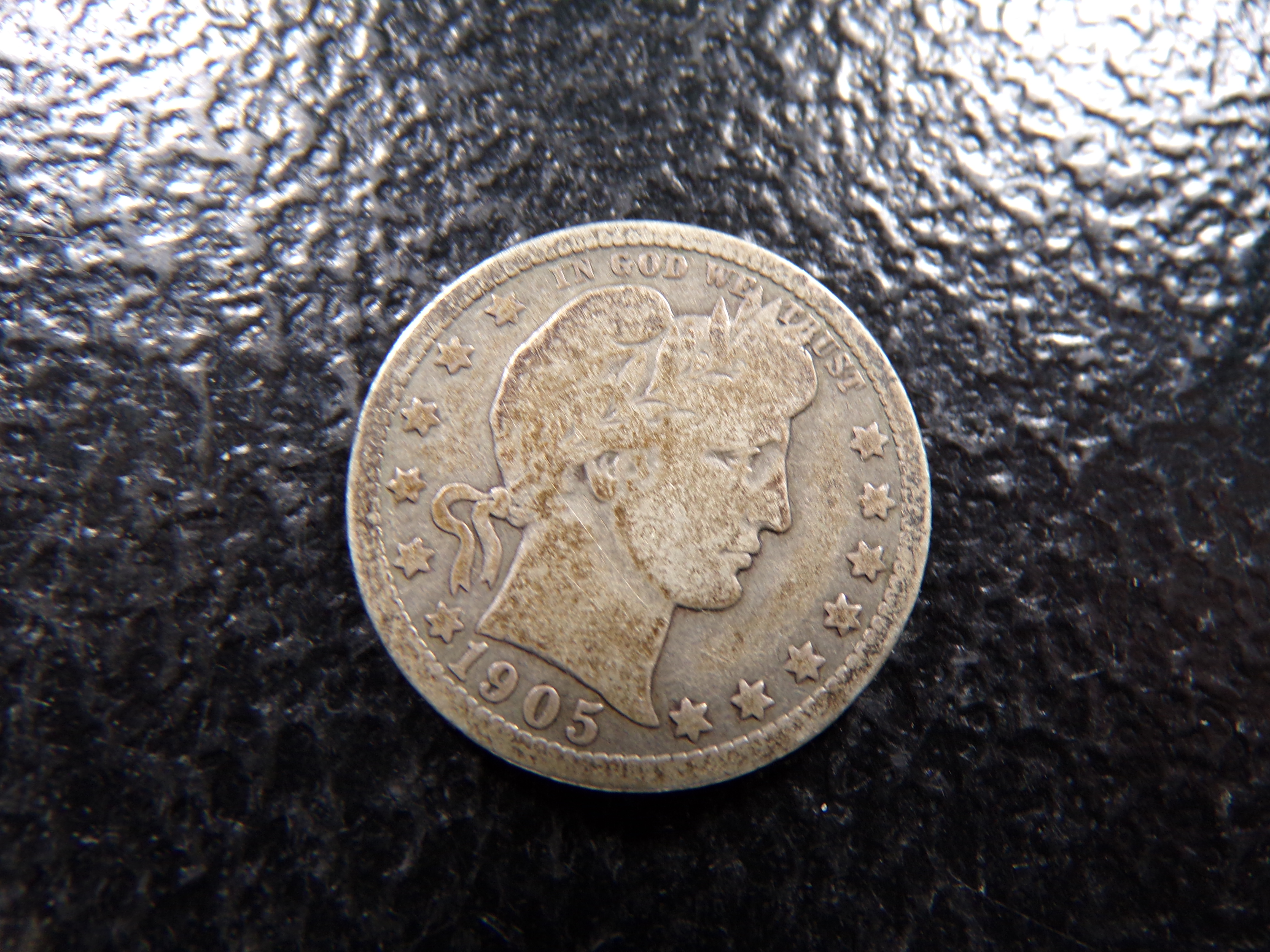 1905-O BARBER SILVER QUARTER