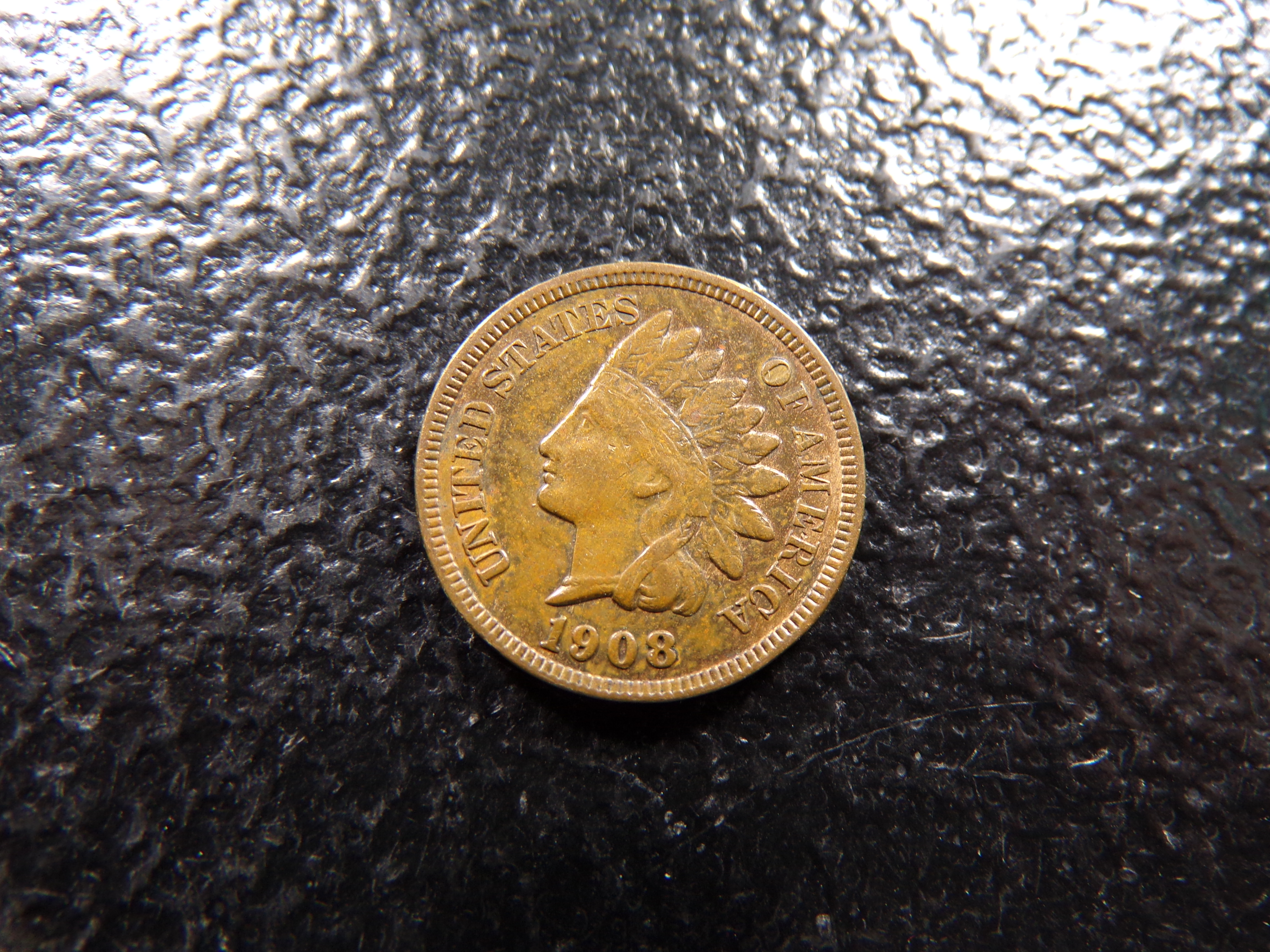 1908 HIGH GRADE INDIAN HEAD CENT
