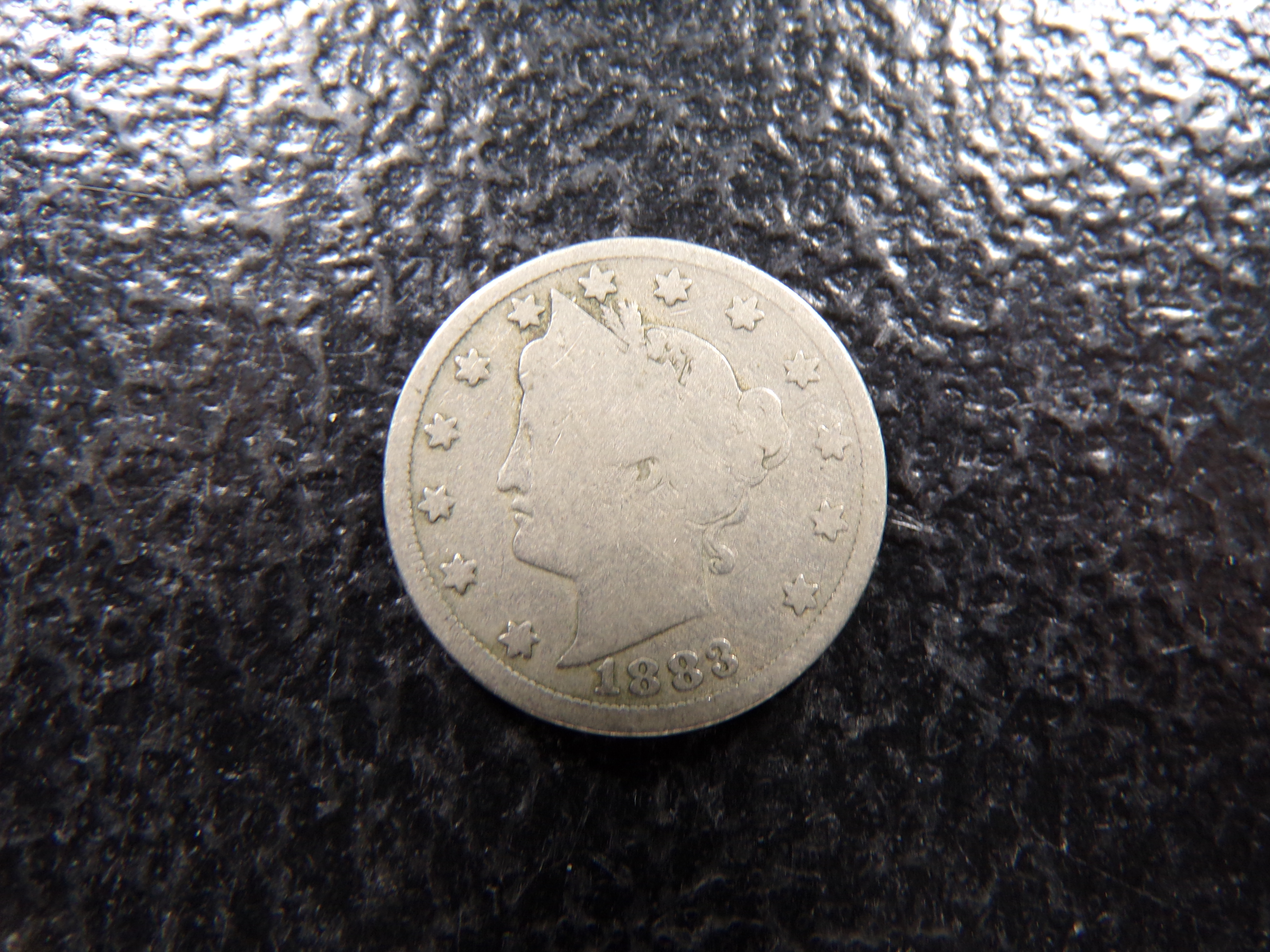 1883 WITH CENTS LIBERTY HEAD V NICKEL