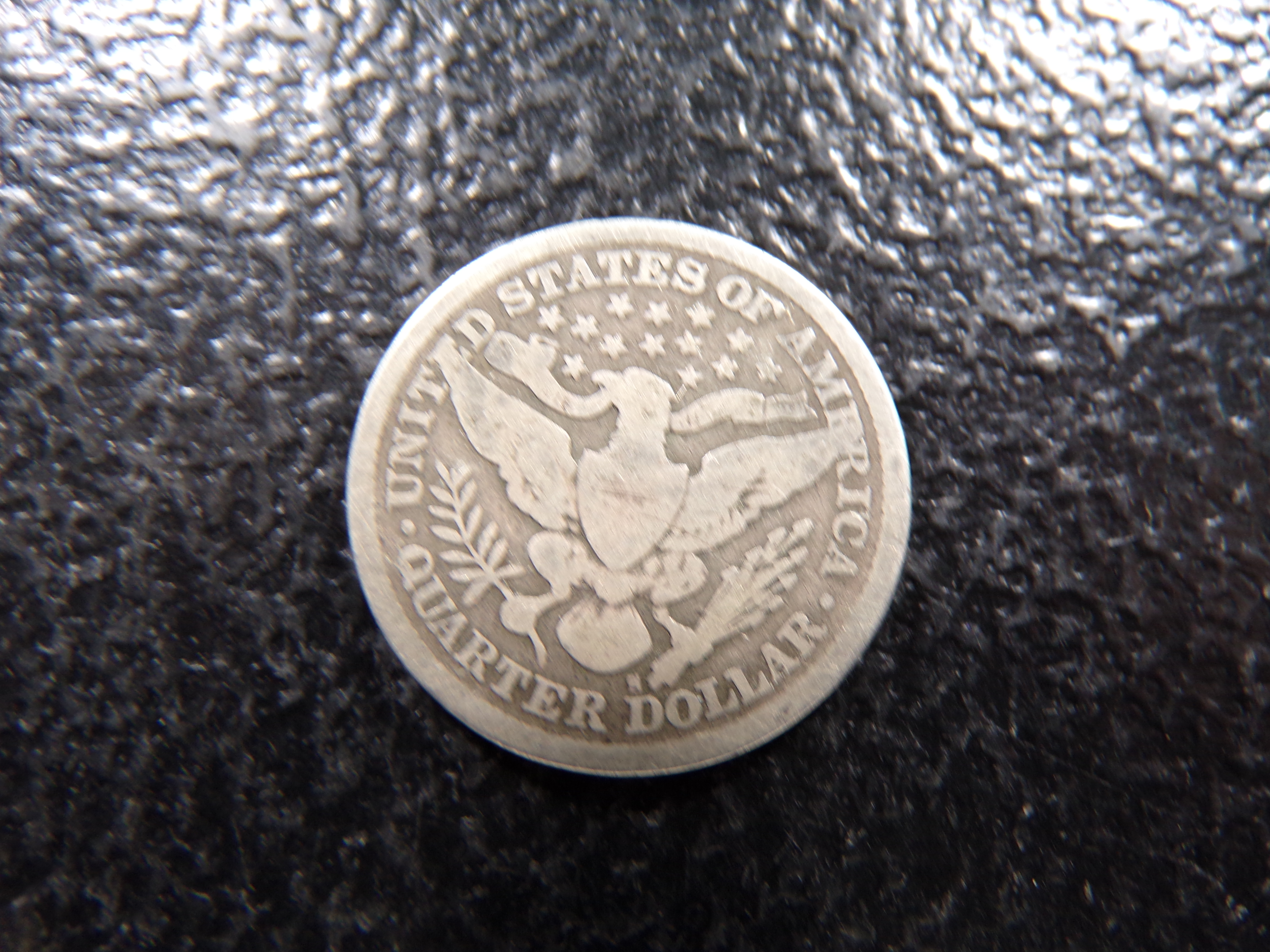 1897-S KEY DATE BARBER SILVER QUARTER