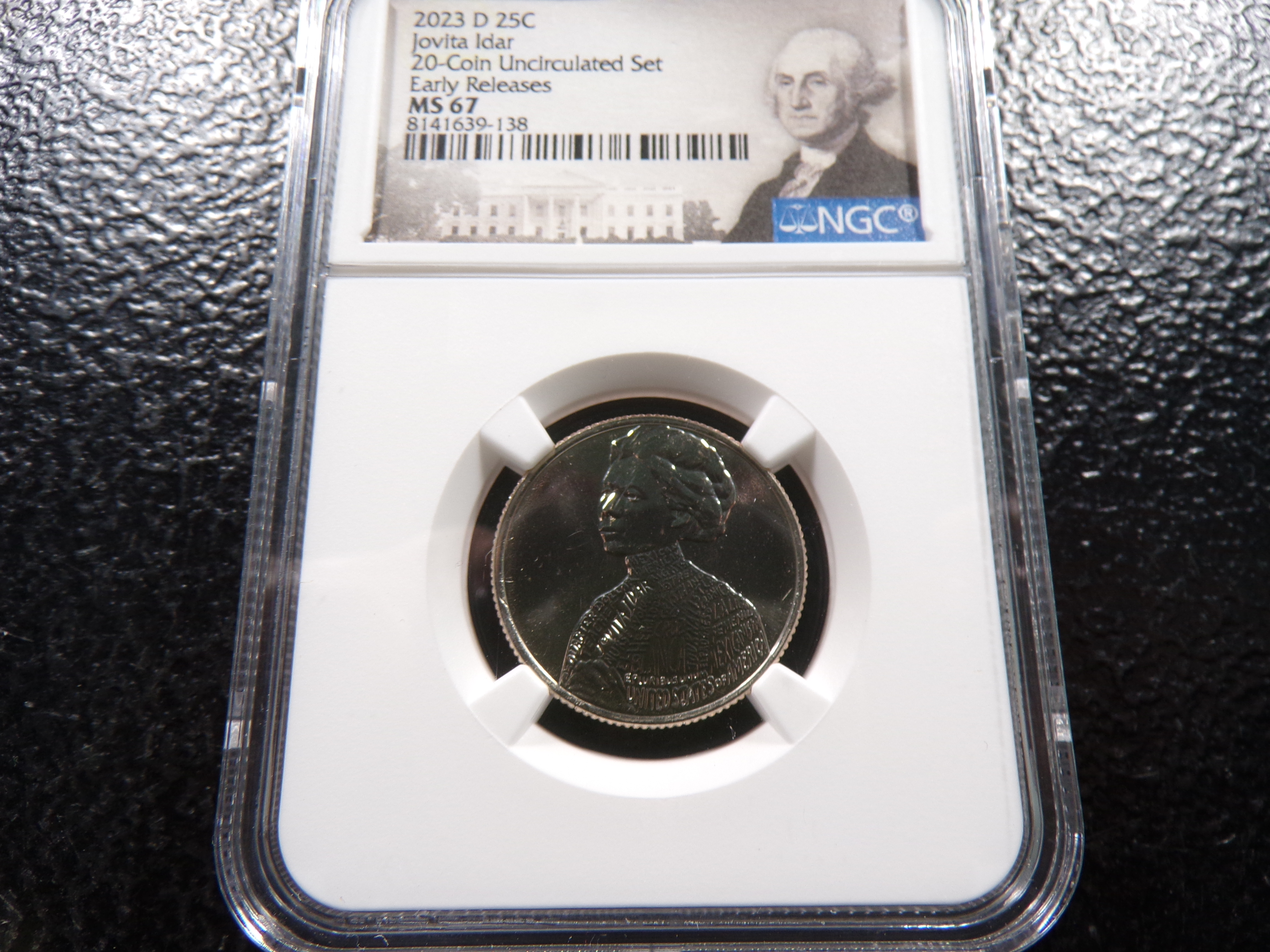 2023-D NGC MS67 JOVITA IDAR EARLY RELEASES QUARTER