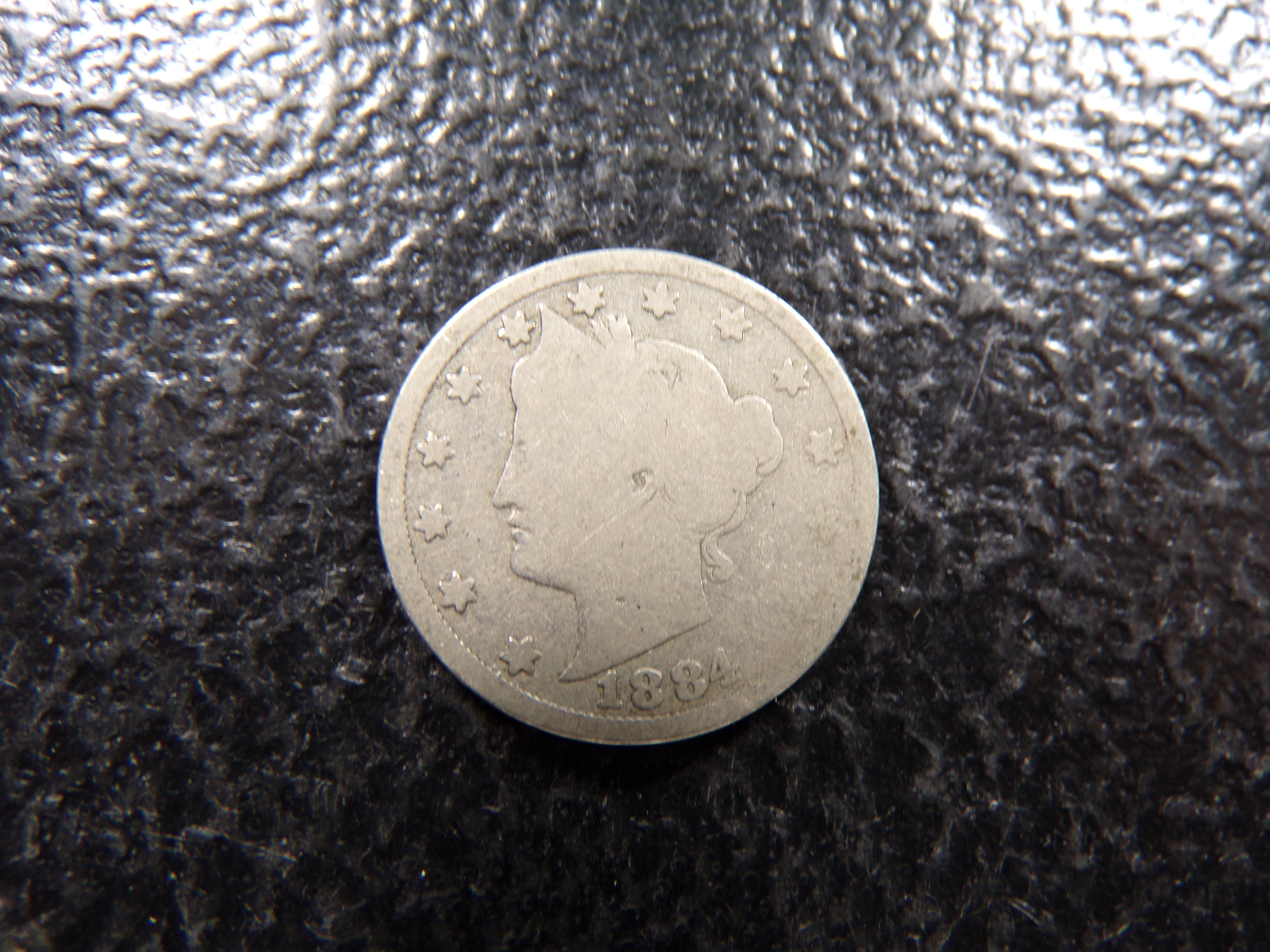 1884 LIBERTY HEAD V NICKEL