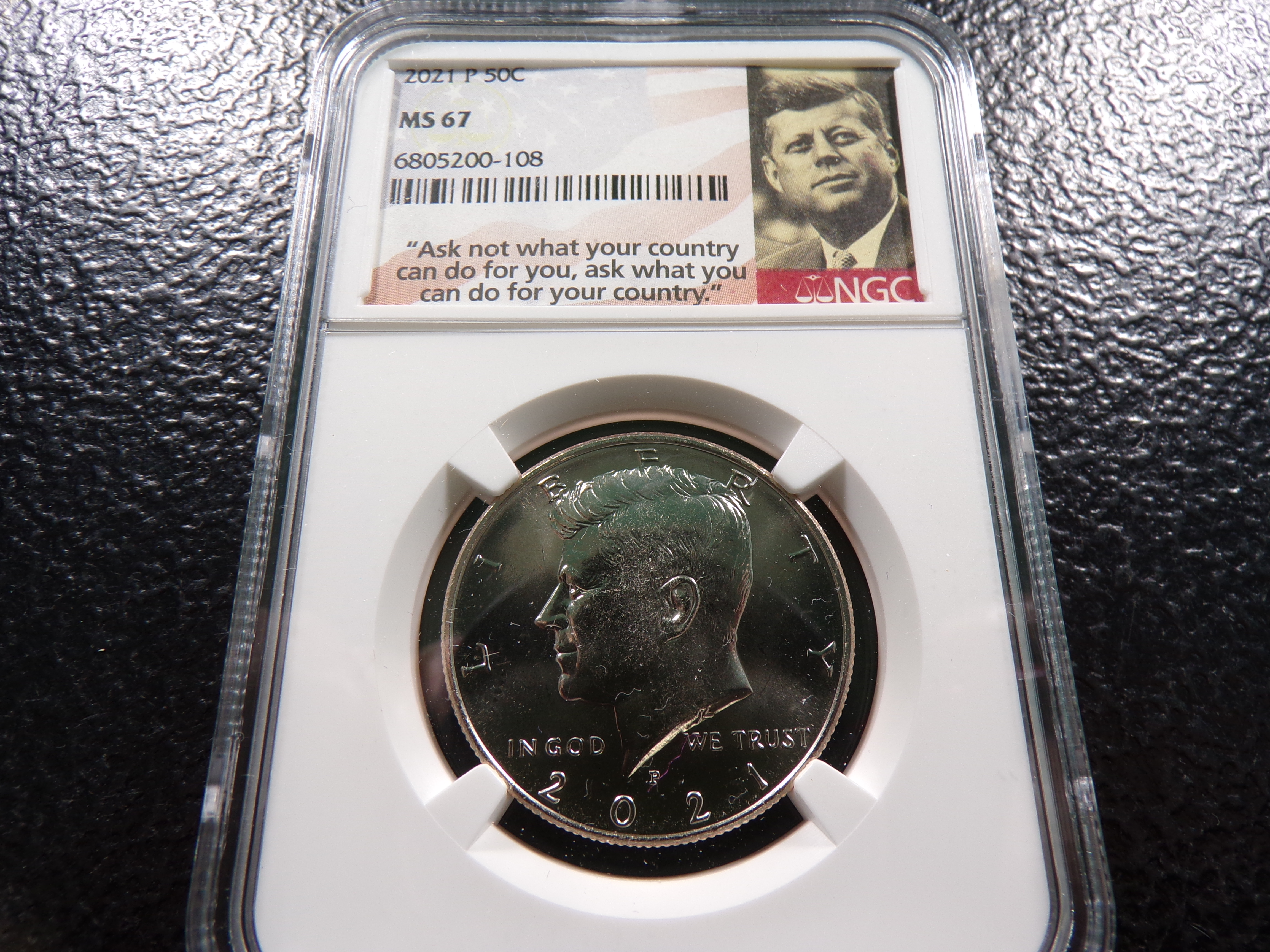 2021-P NGC MS67 KENNEDY HALF DOLLAR