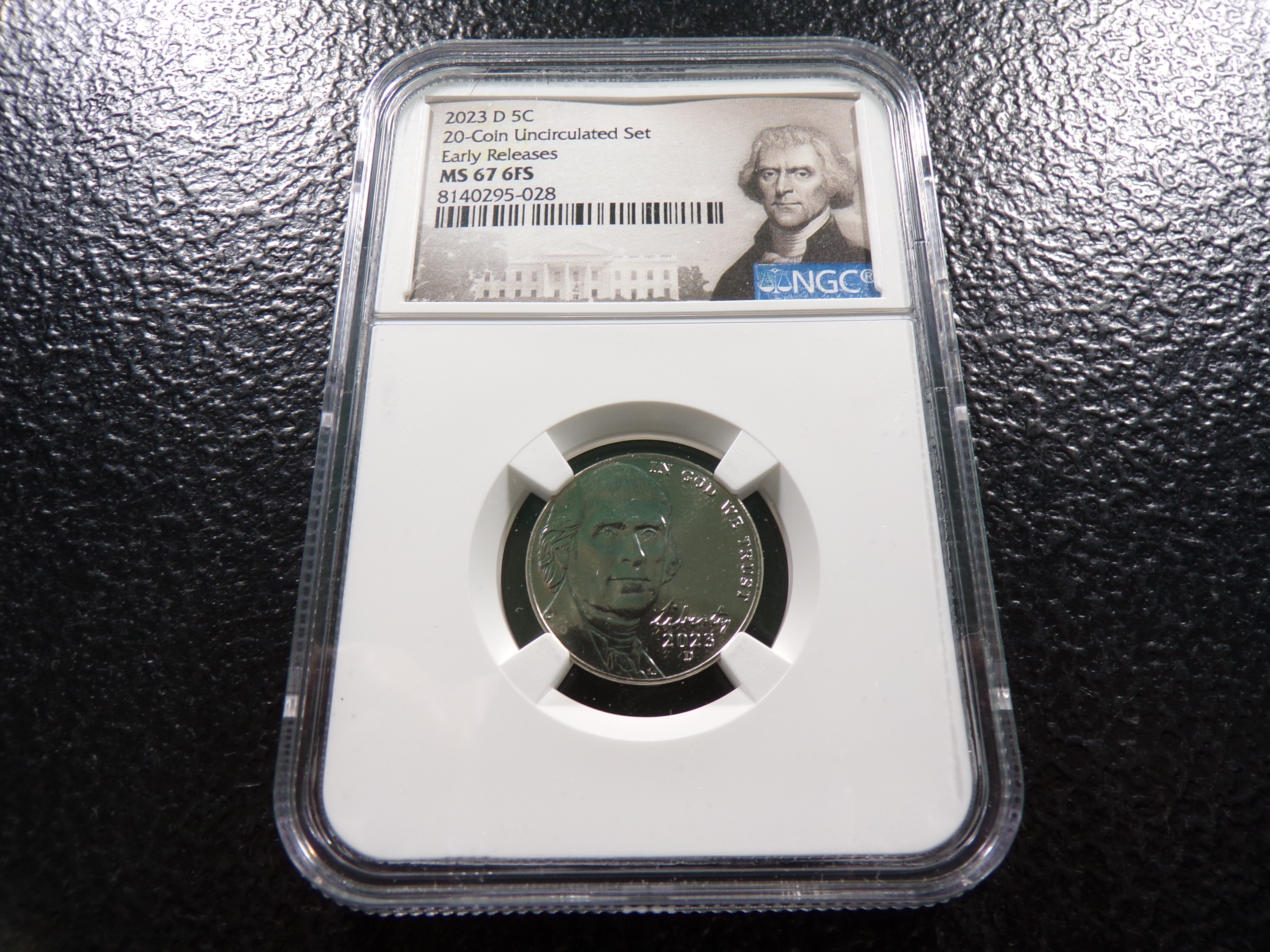 2023-d Ngc ms67 6fs Early Releases Jefferson Nickel