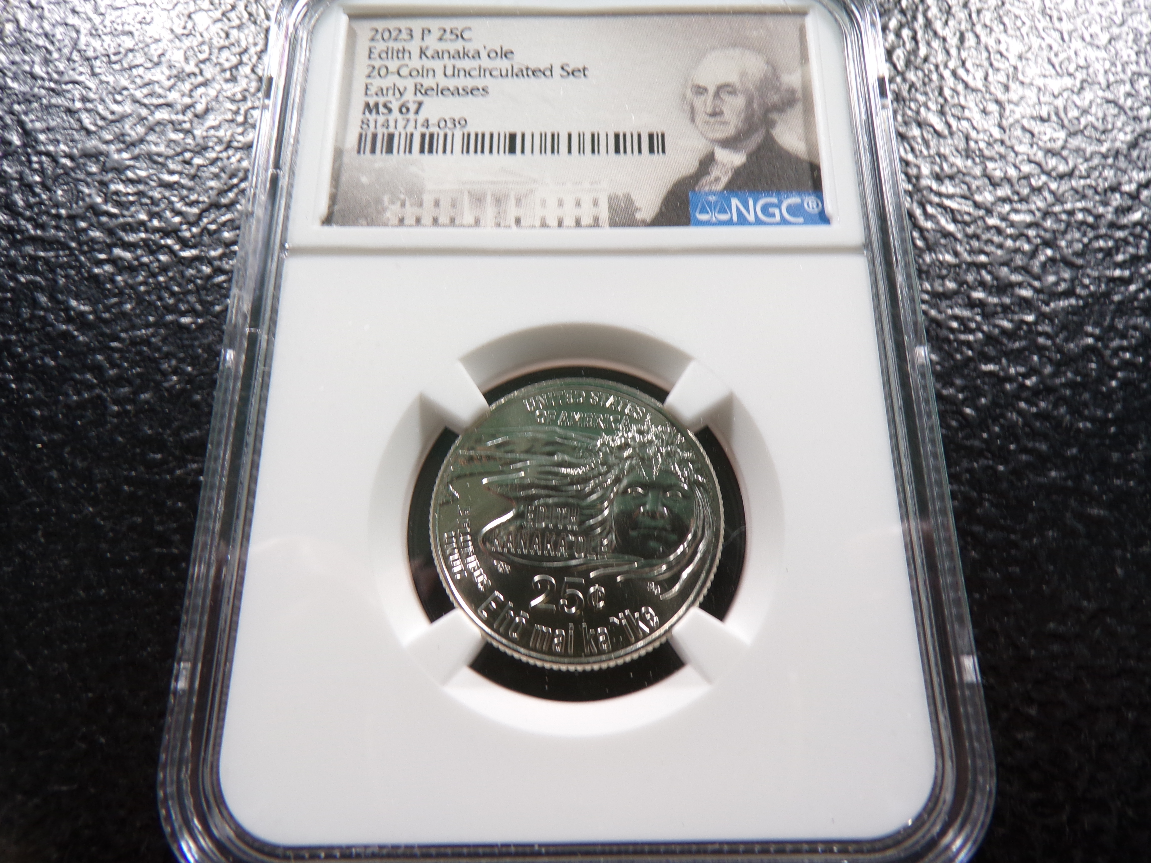 2023-p Ngc ms67 Early Releases Edith Kanaka'ole Quarter