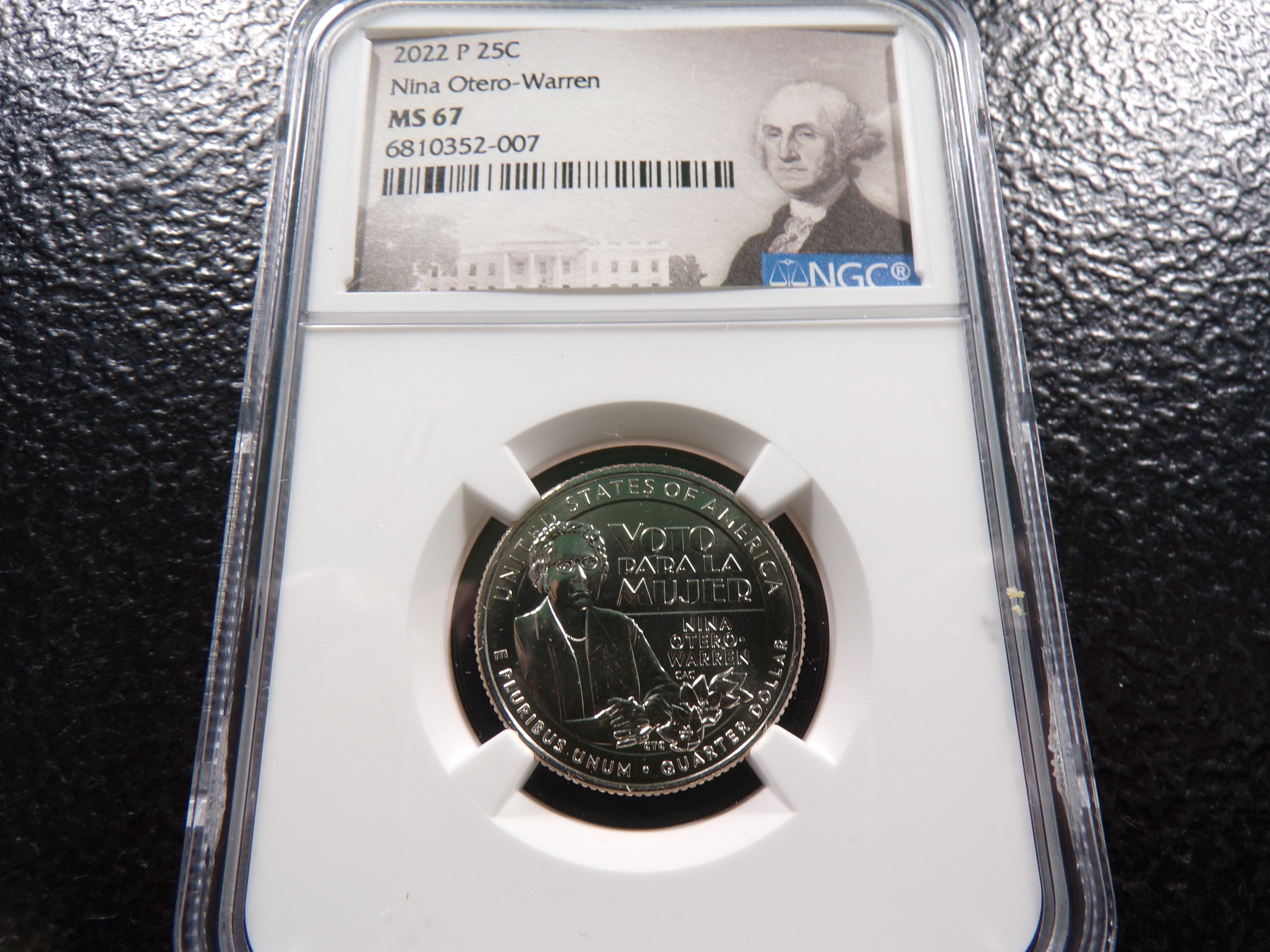 2022-p Ngc ms67 Nina Otero-Warren Quarter