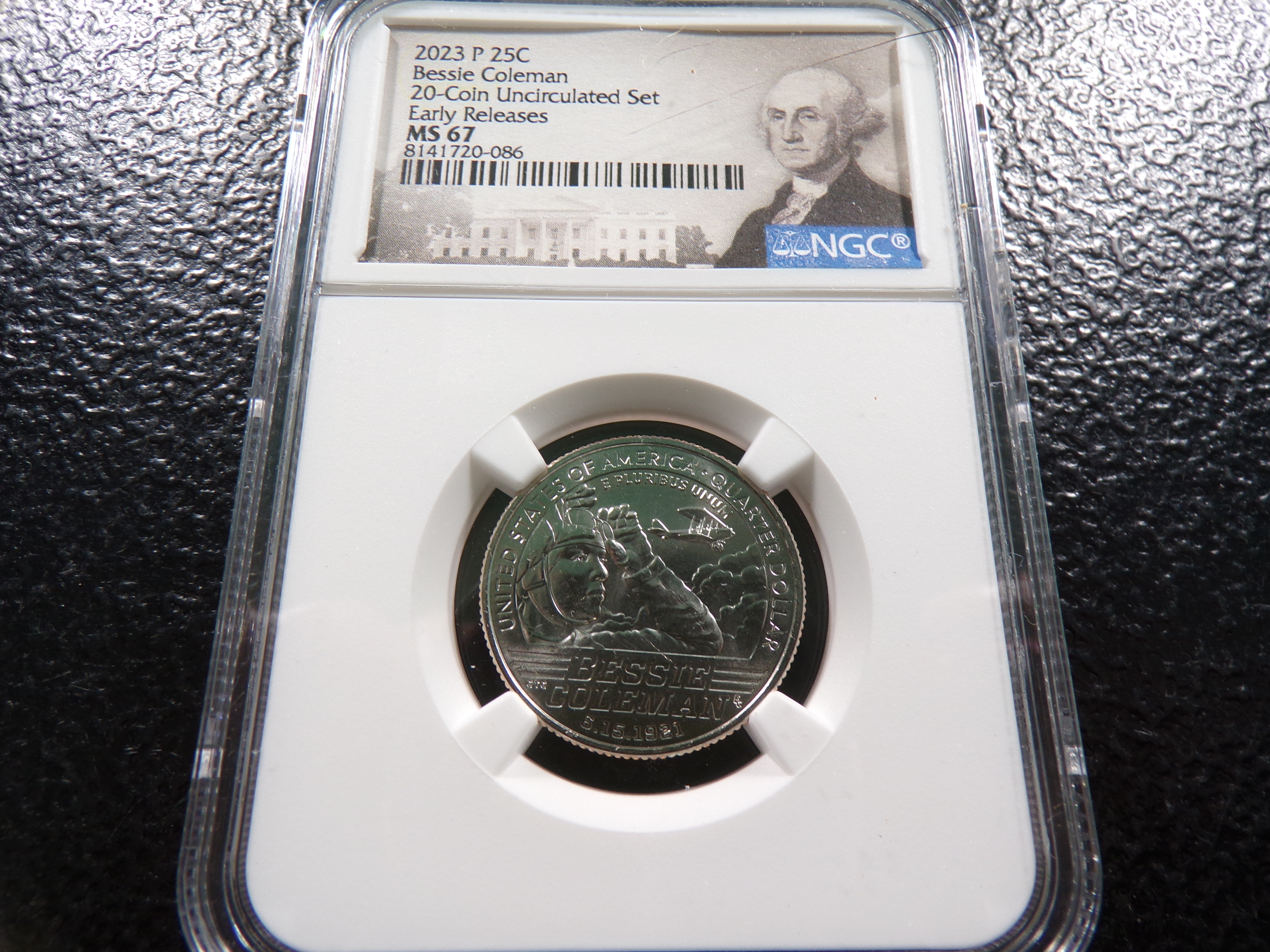 2023-P NGC MS67 EARLY RELEASES BESSIE COLEMAN QUARTER