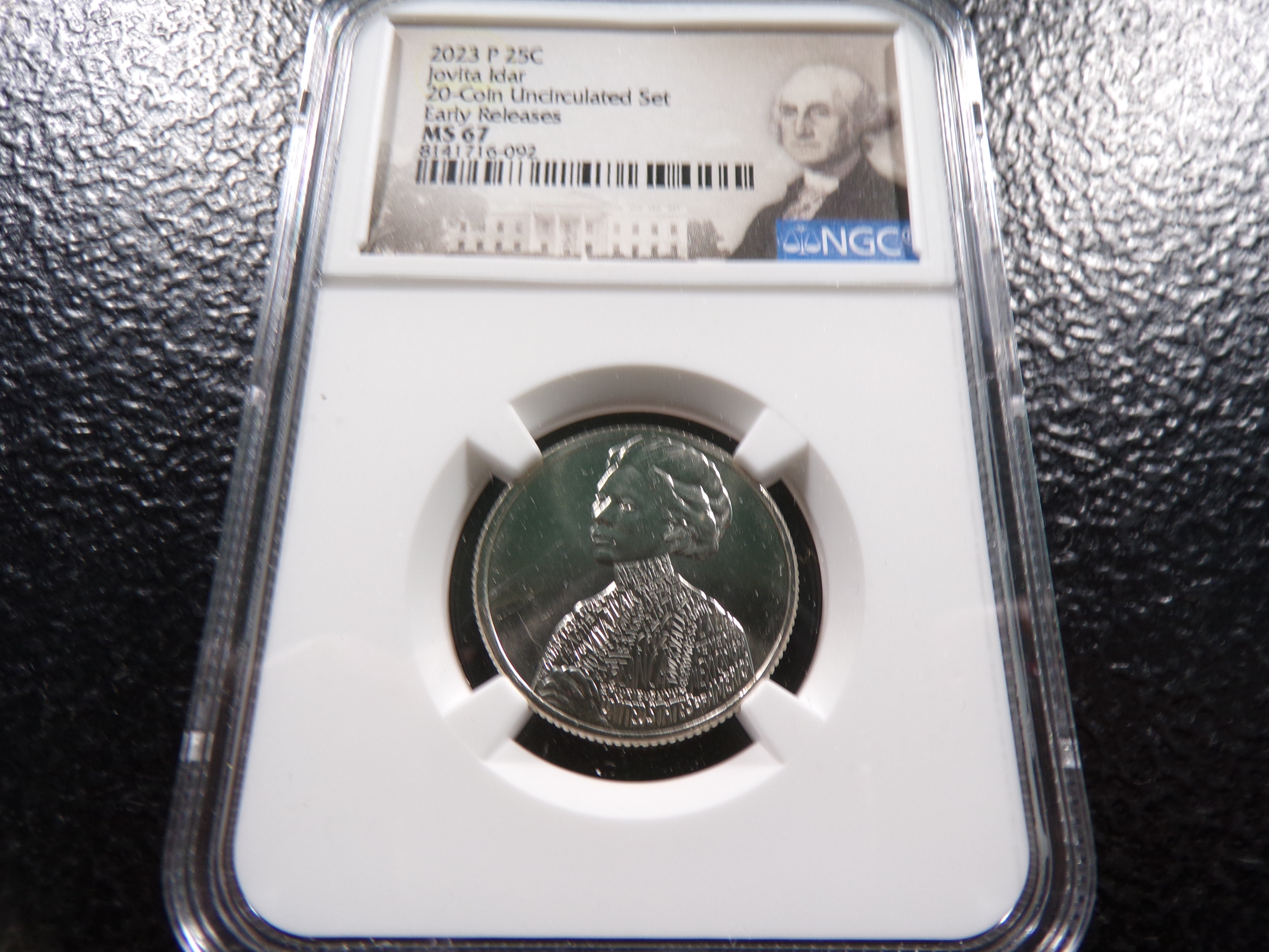2023-P NGC MS67 EARLY RELEASES JOVITA IDAR QUARTER