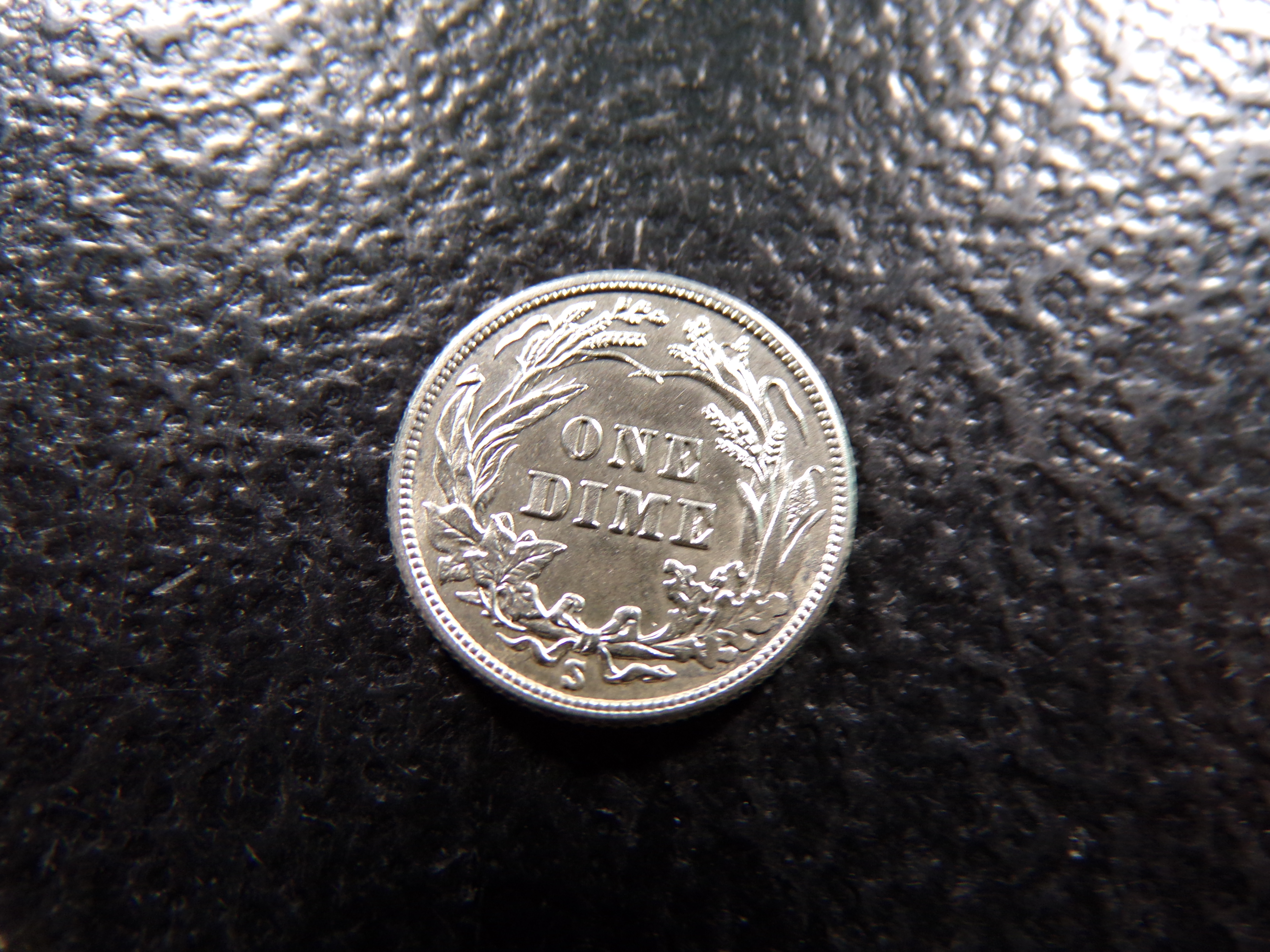 1914-S RARE DATE HIGH GRADE BARBER SILVER DIME