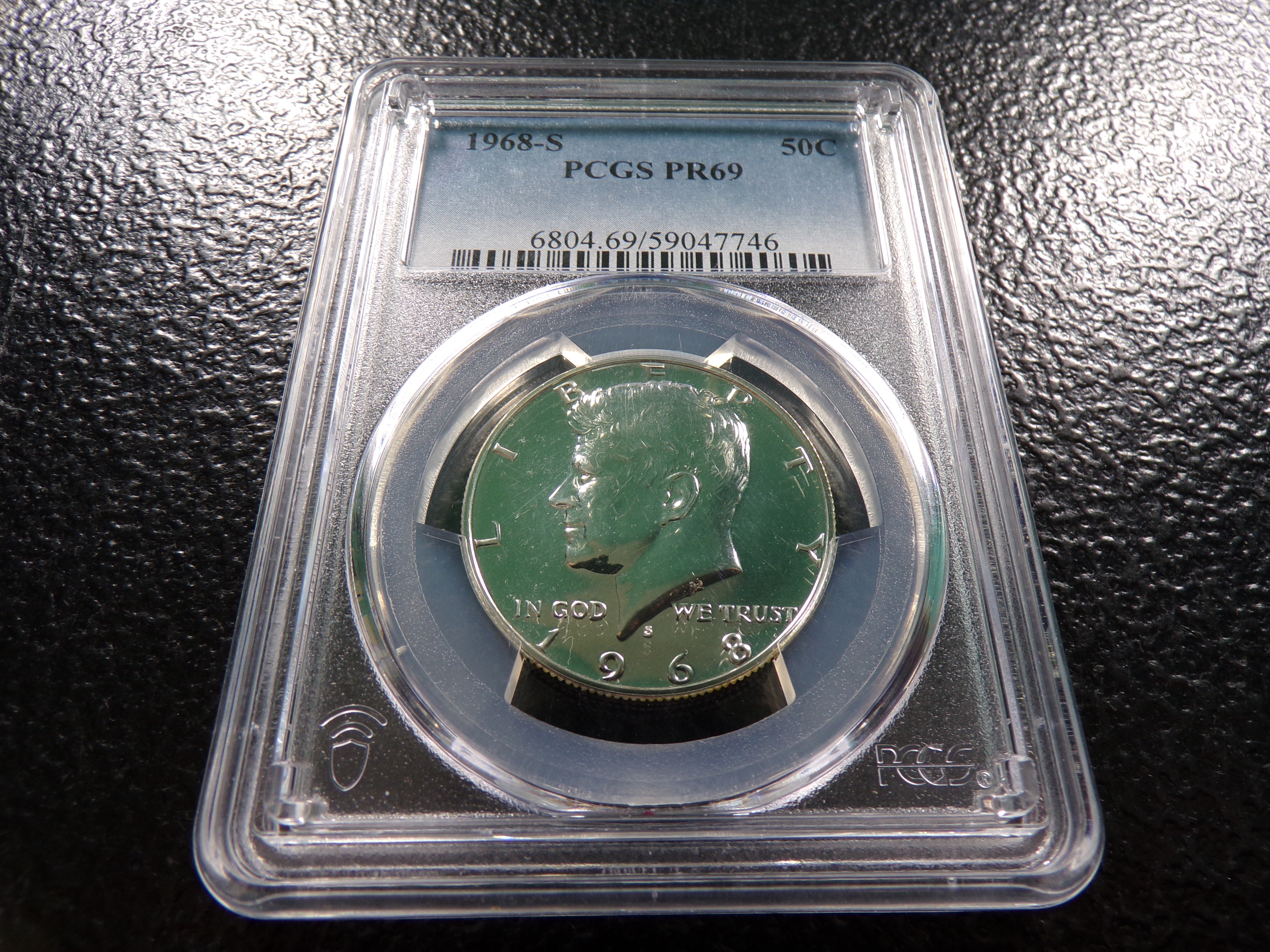 1968-S PCGS PR69 KENNEDY SILVER PROOF HALF DOLLAR