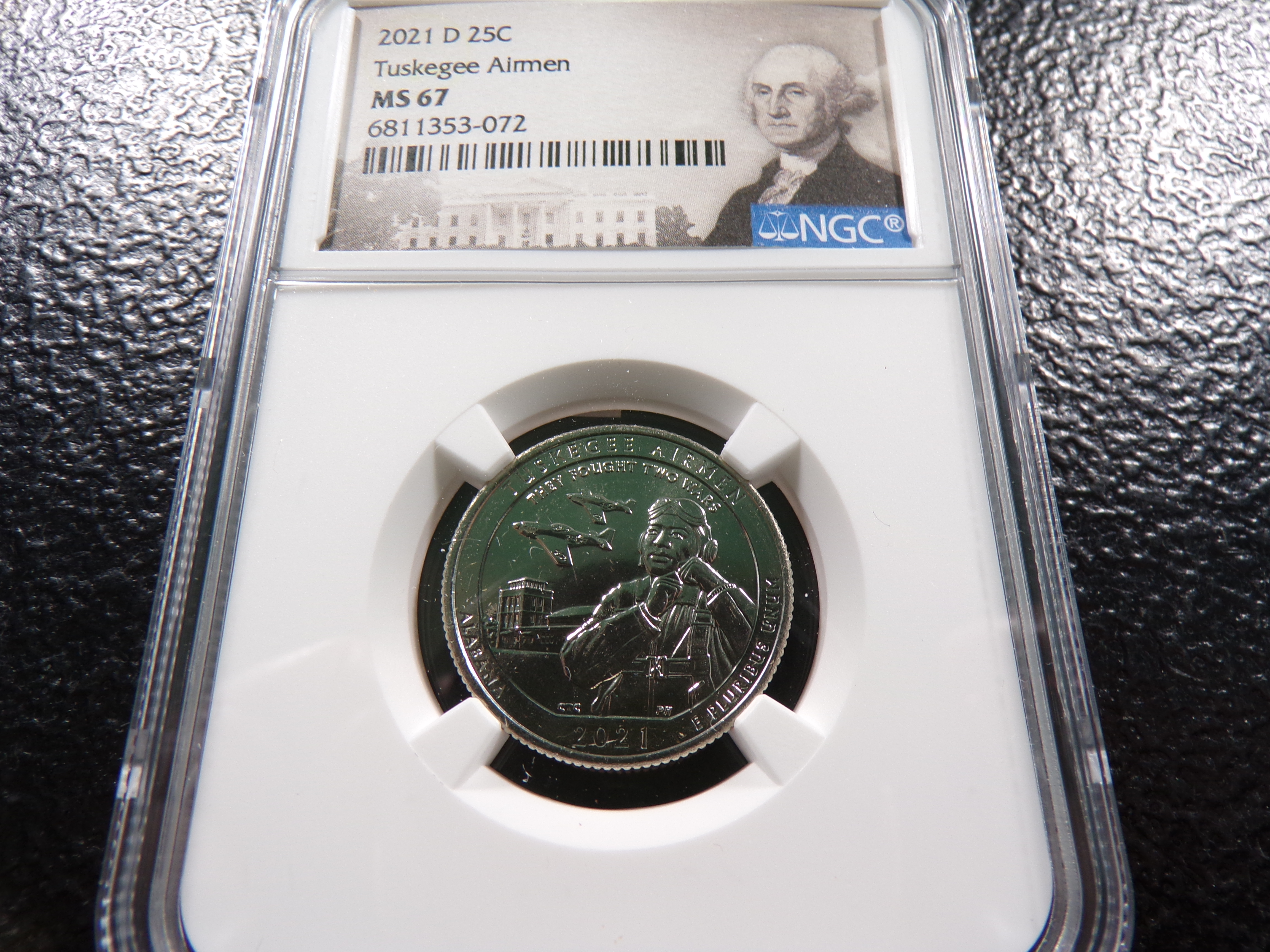 2021-D NGC MS67 TUSKEGEE AIRMEN QUARTER