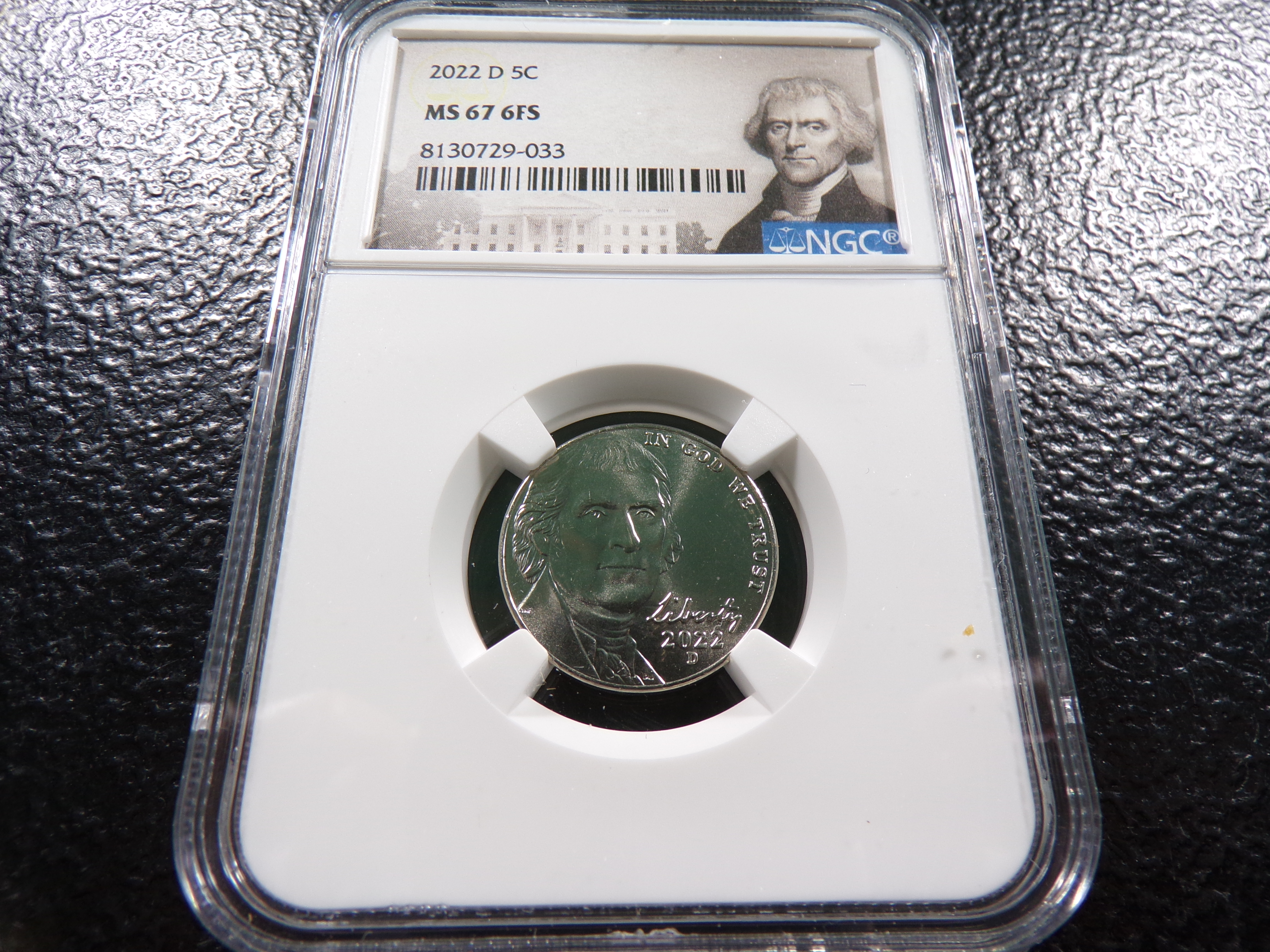 2022-D NGC MS67 6FS JEFFERSON NICKEL