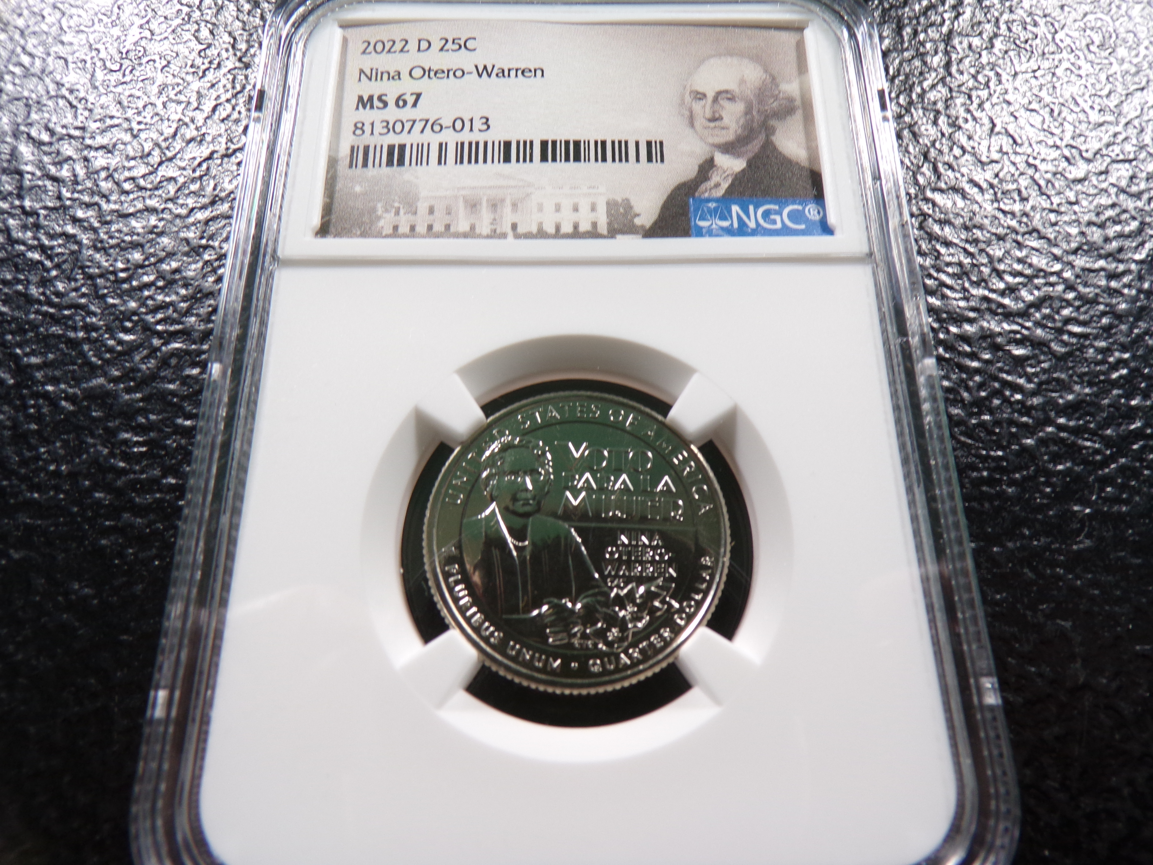 2022-D NGC MS67 NINA OTERO-WARREN QUARTER
