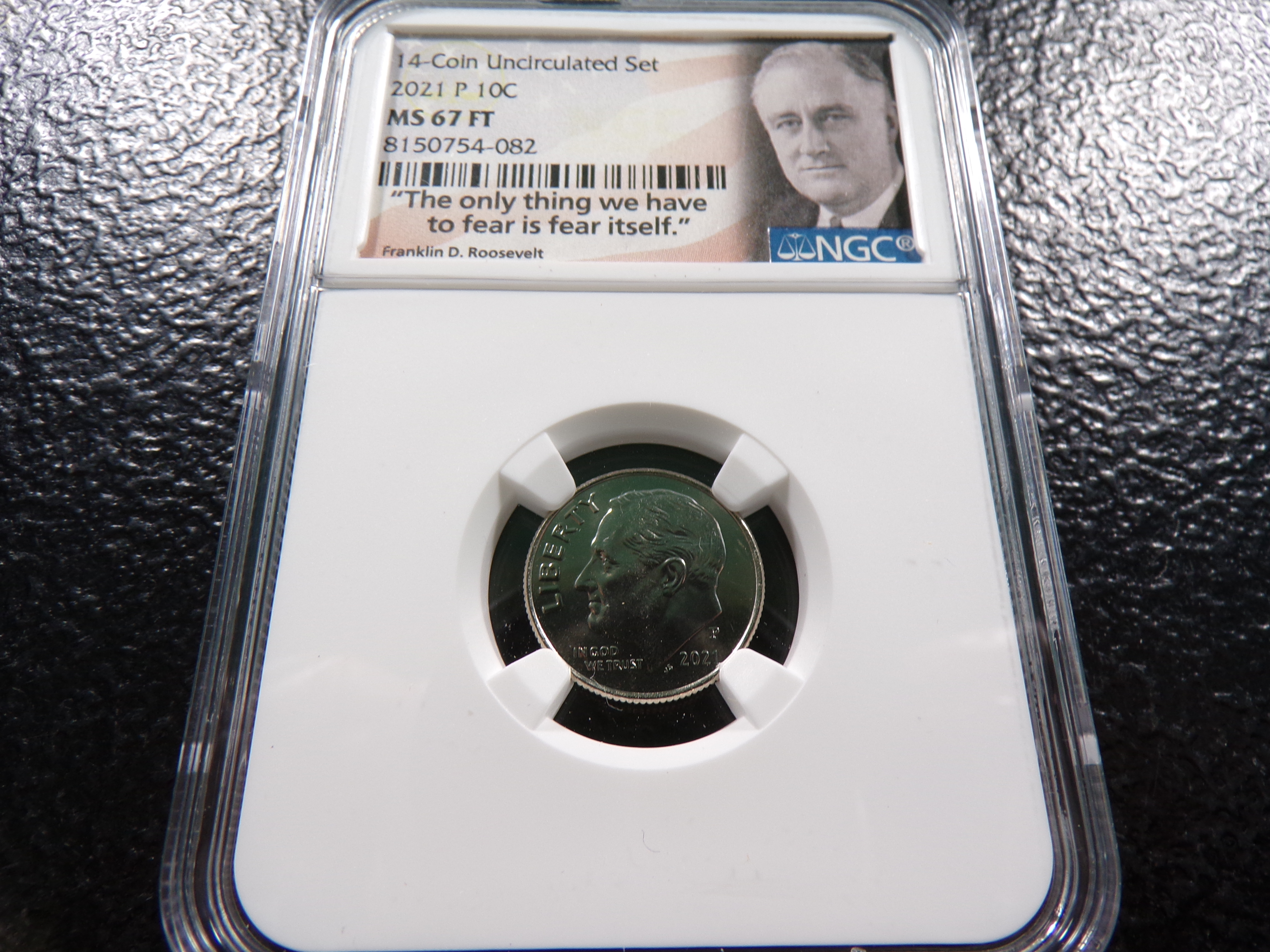 2021-P NGC MS67FT ROOSEVELT DIME
