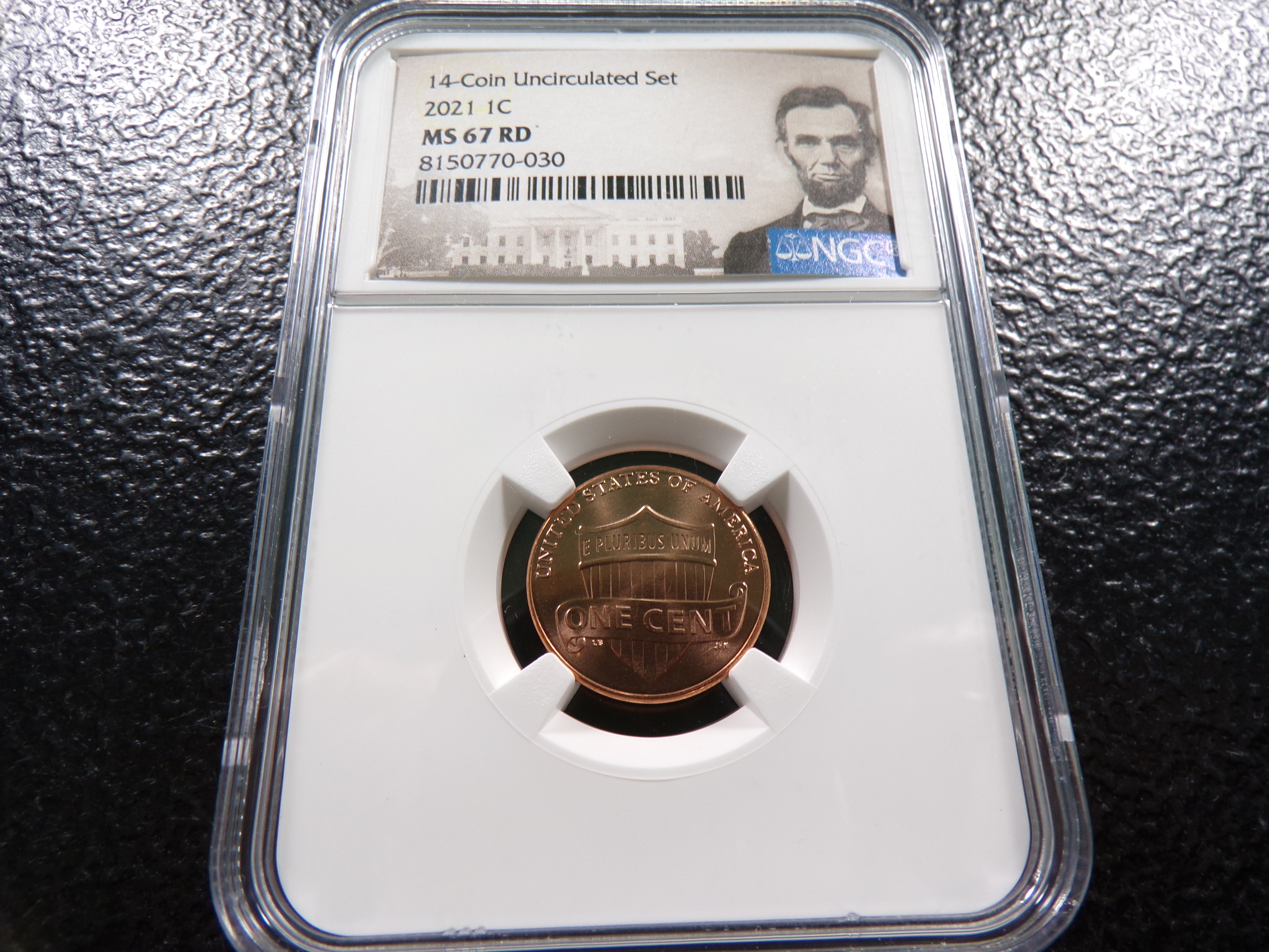 2021 NGC MS67RD LINCOLN SHIELD CENT