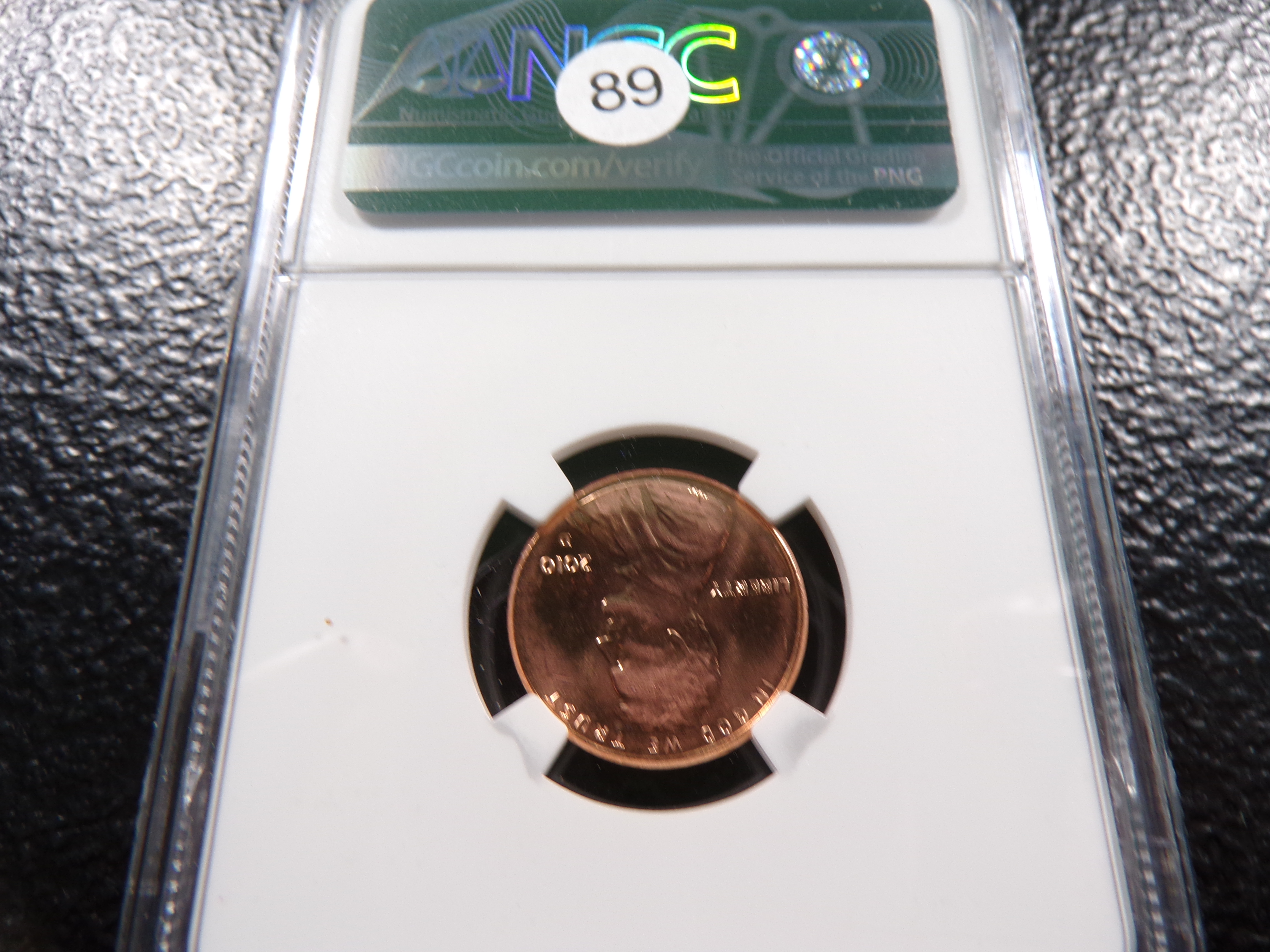 2010-D NGC GEM UNC. SIGNED FIRST YEAR UNION SHIELD REVERSE LINCON SHIELD CENT
