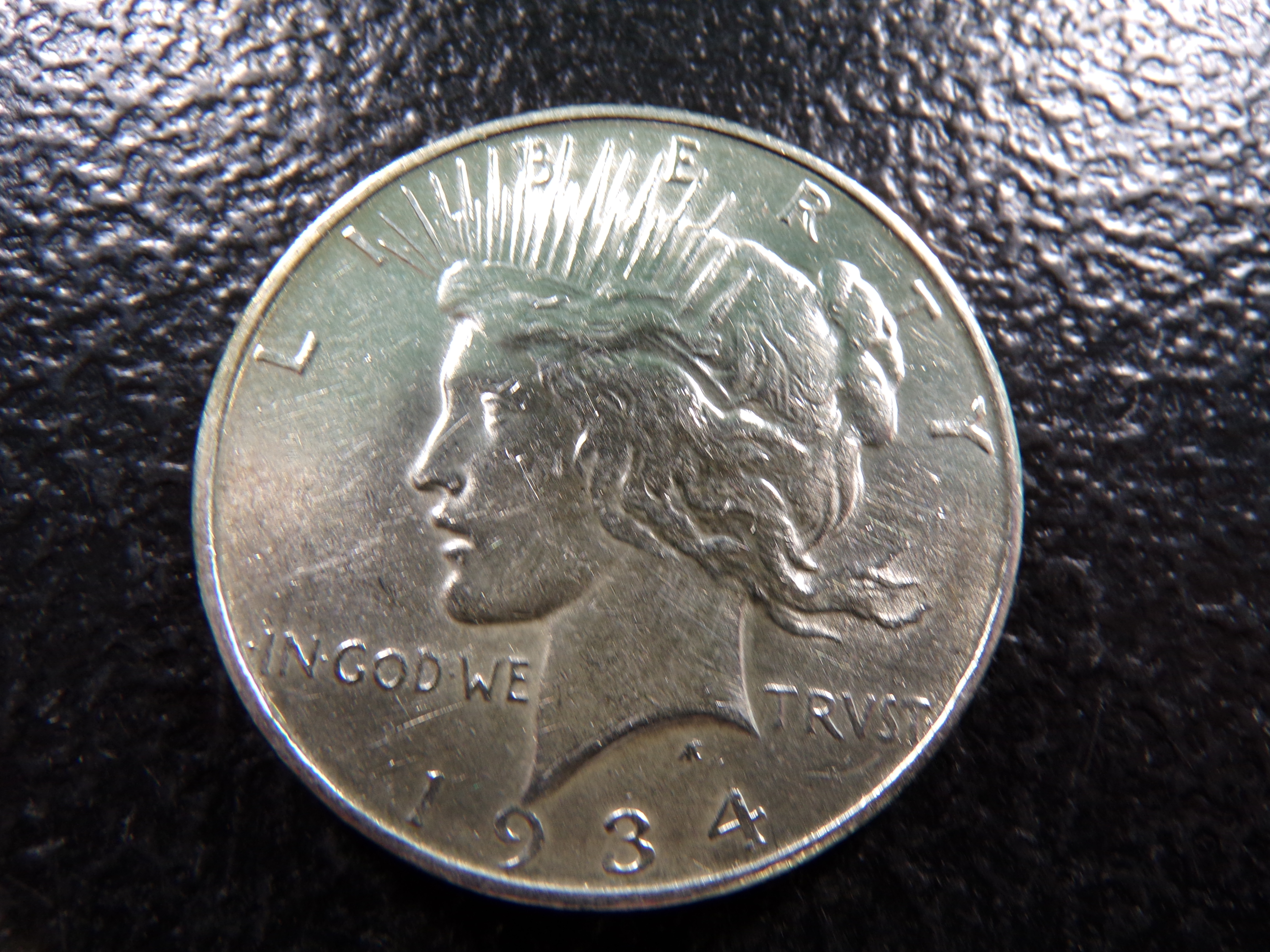 1934-D PEACE SILVER DOLLAR