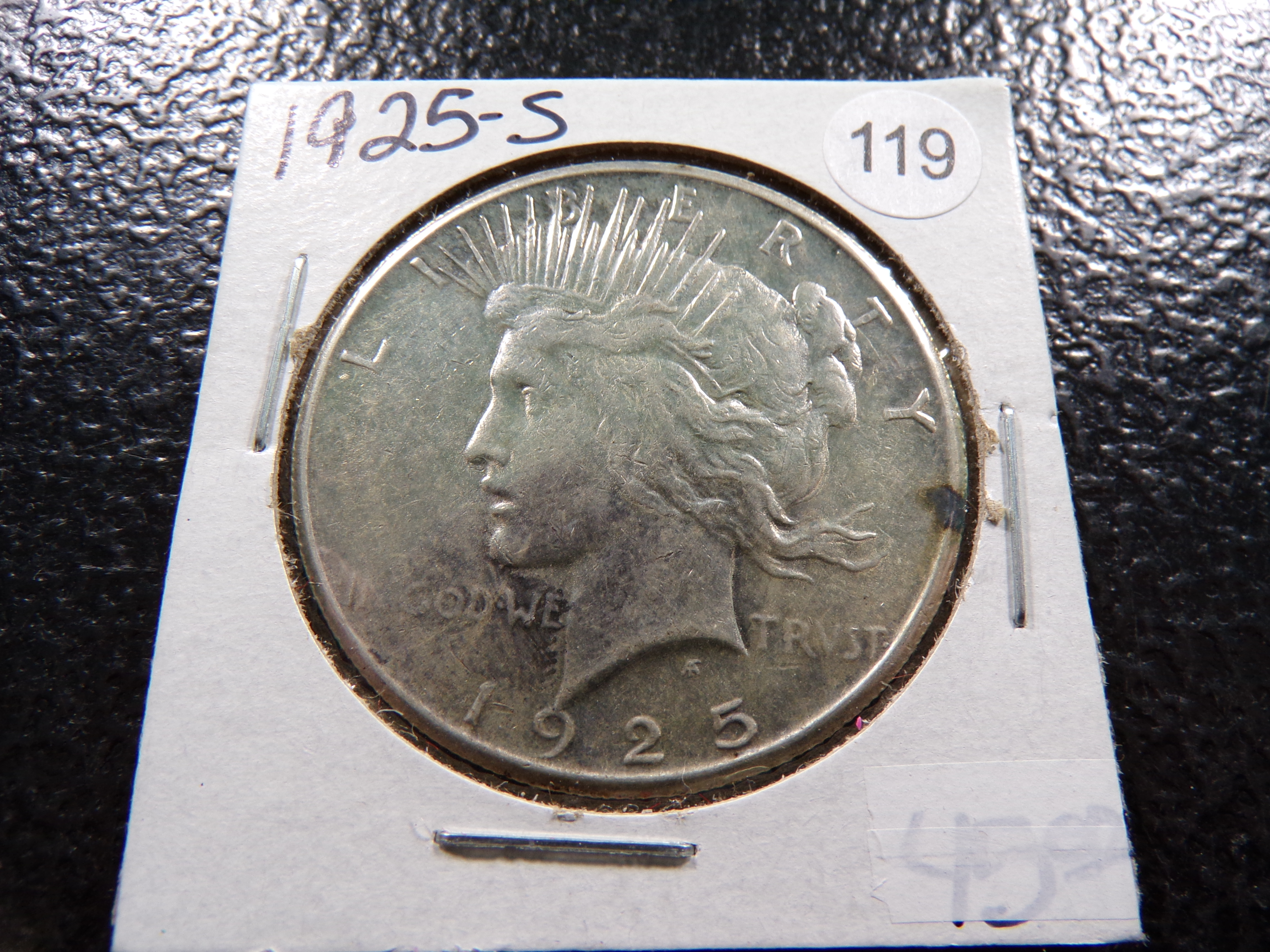1925-S PEACE SILVER DOLLAR