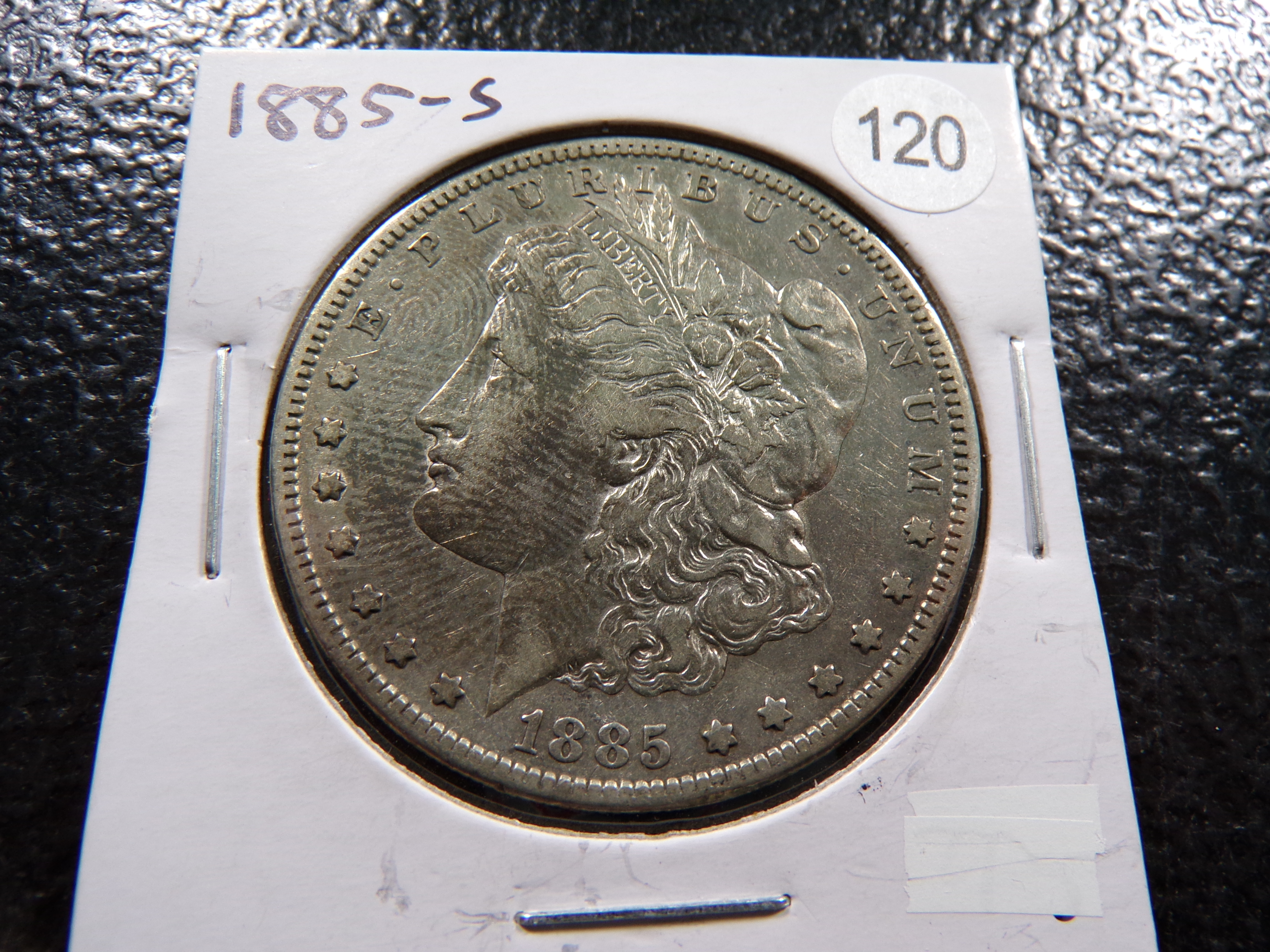 1885-S MORGAN SILVER DOLLAR