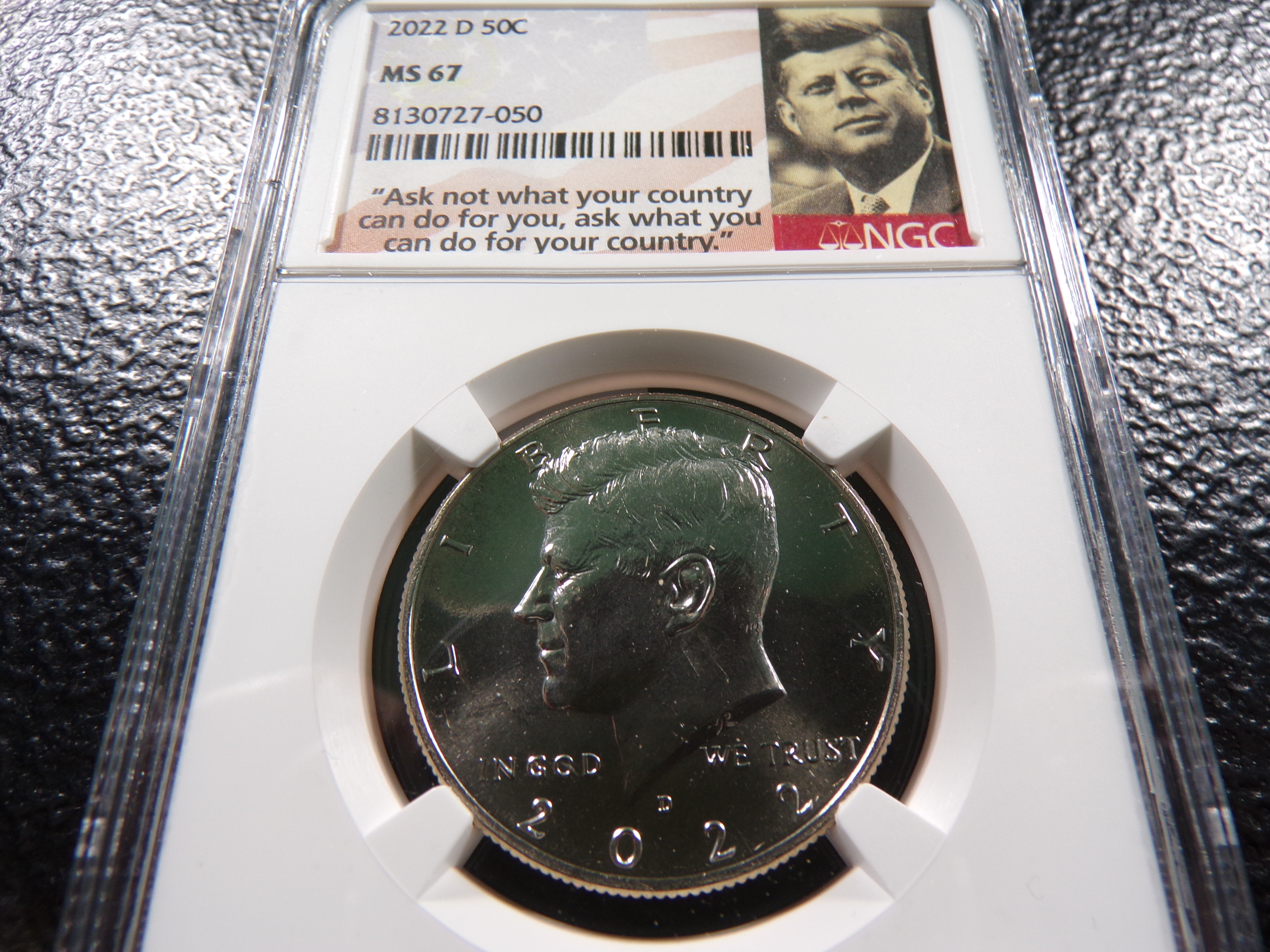 2022-D NGC MS67 KENNEDY HALF DOLLAR