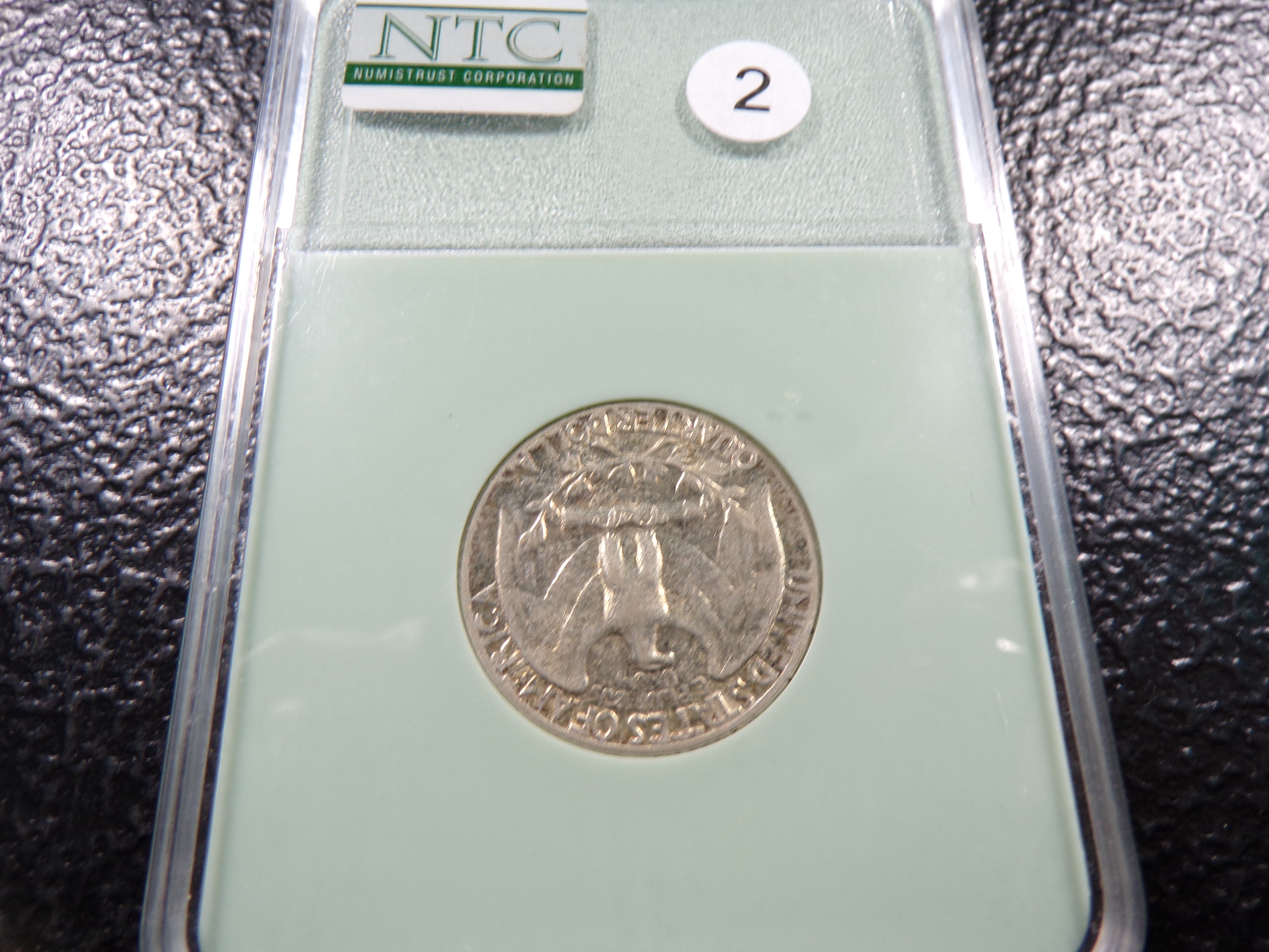 1955 NTC AU55 WASHINGTON SILVER QUARTER