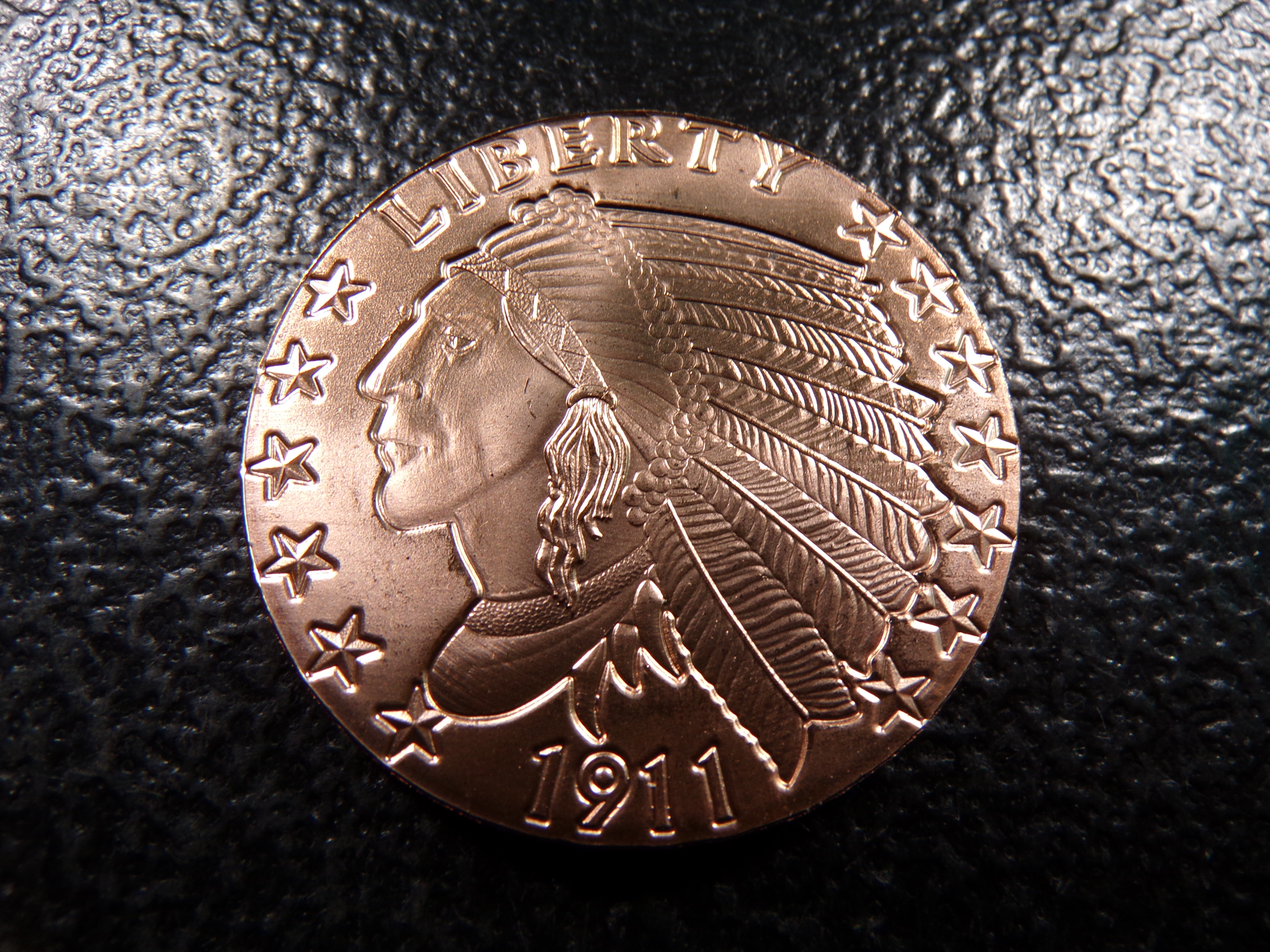 INDIAN HEAD STYLE 1 OUNCE .999 FINE COOPER