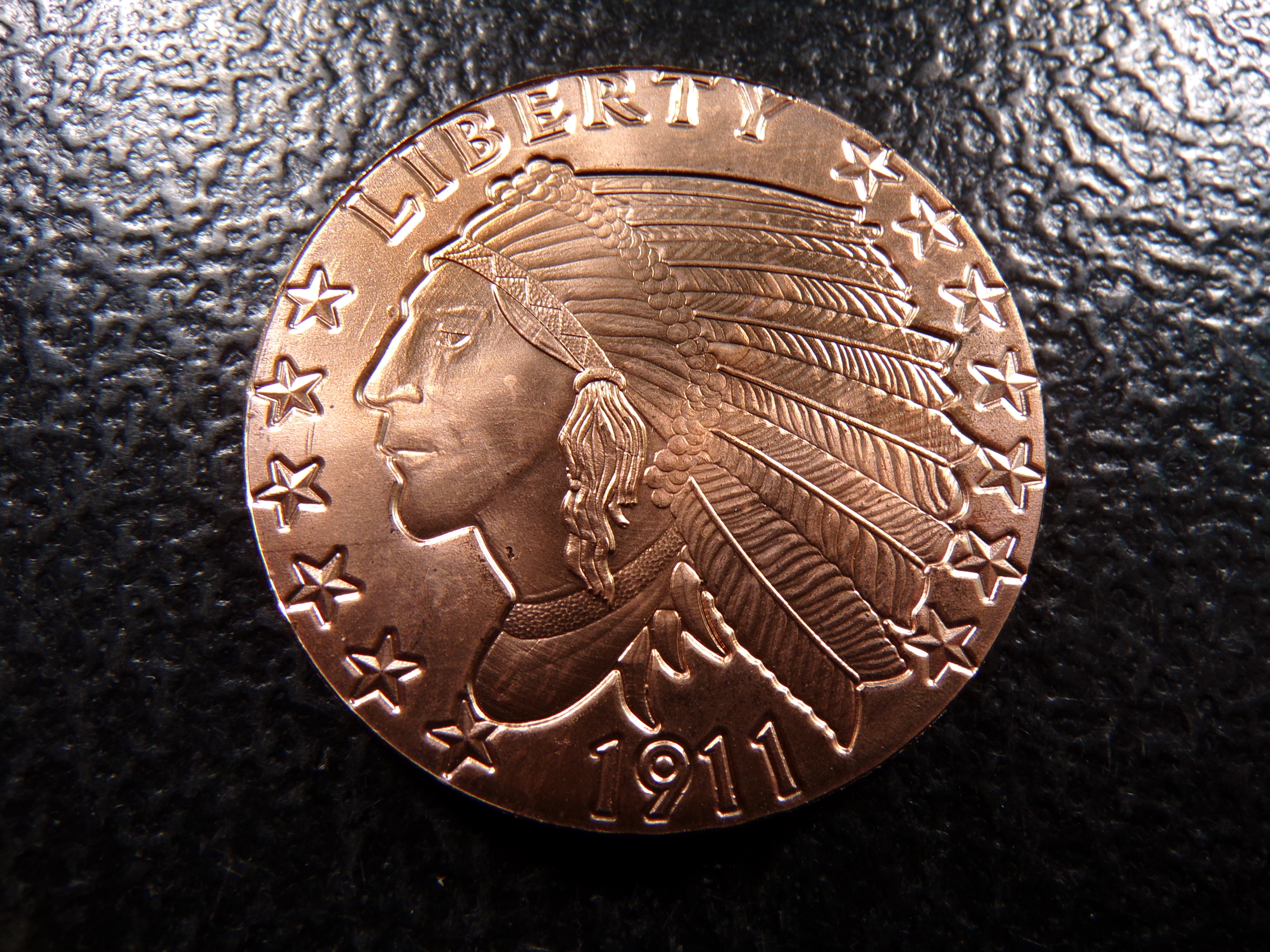 INDIAN HEAD STYLE 1 OUNCE .999 FINE COOPER