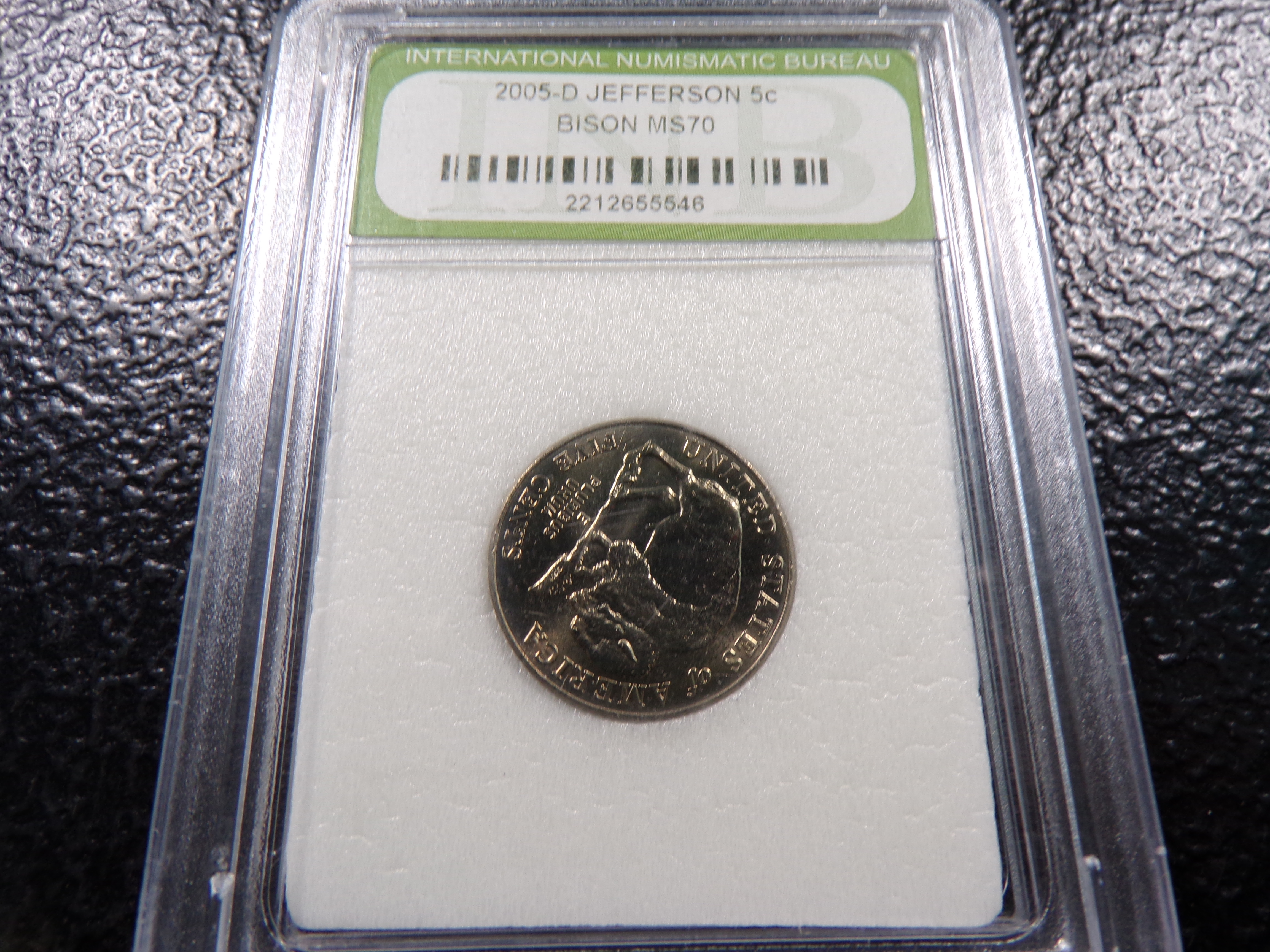 2005-D INB MS70 BISON JEFFERSON NICKEL