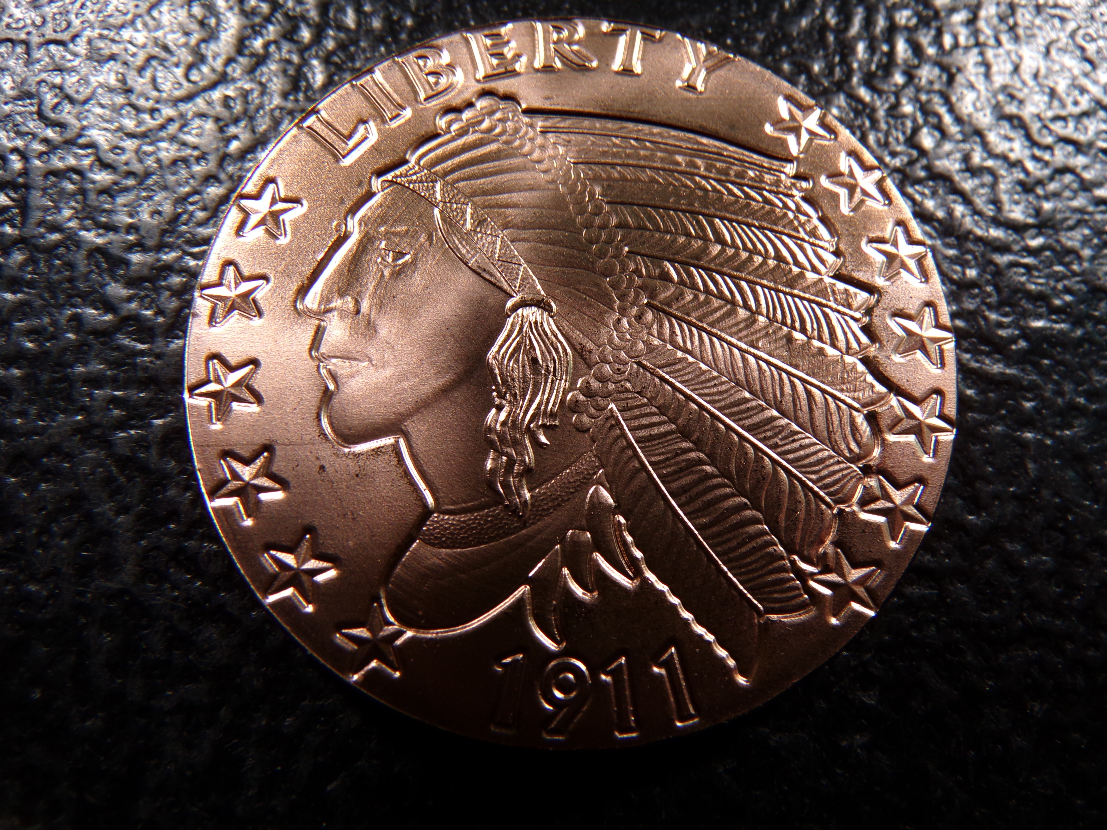 INDIAN HEAD STYLE 1 OUNCE .999 FINE COOPER