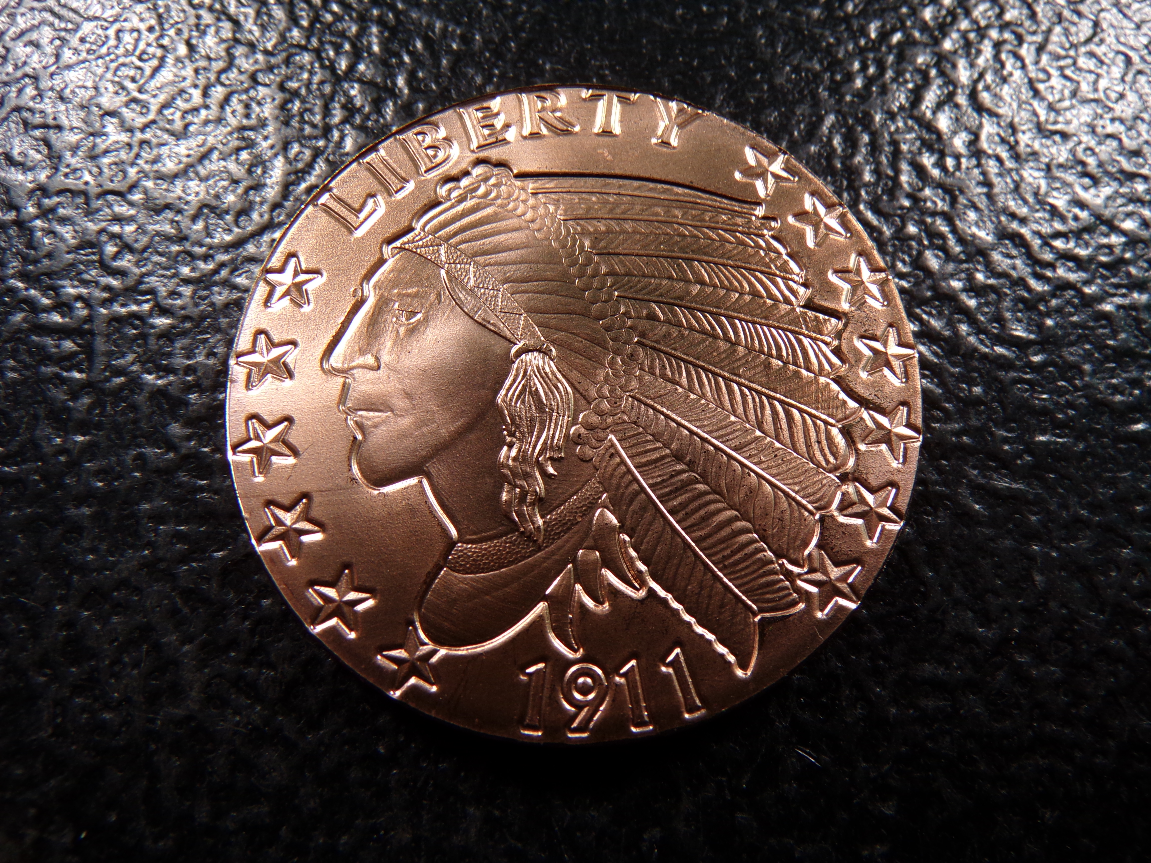 INDIAN HEAD STYLE 1 OUNCE .999 FINE COOPER